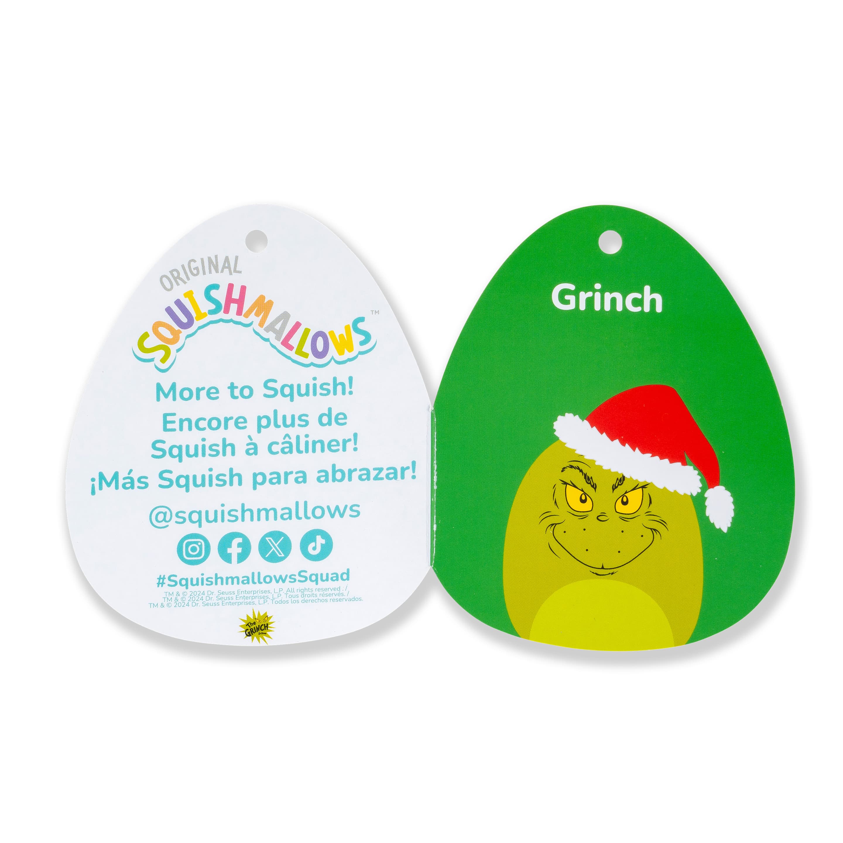 Produktbild Squishmallows - Der Grinch mit Santa Mütze 25cm 3 von 4