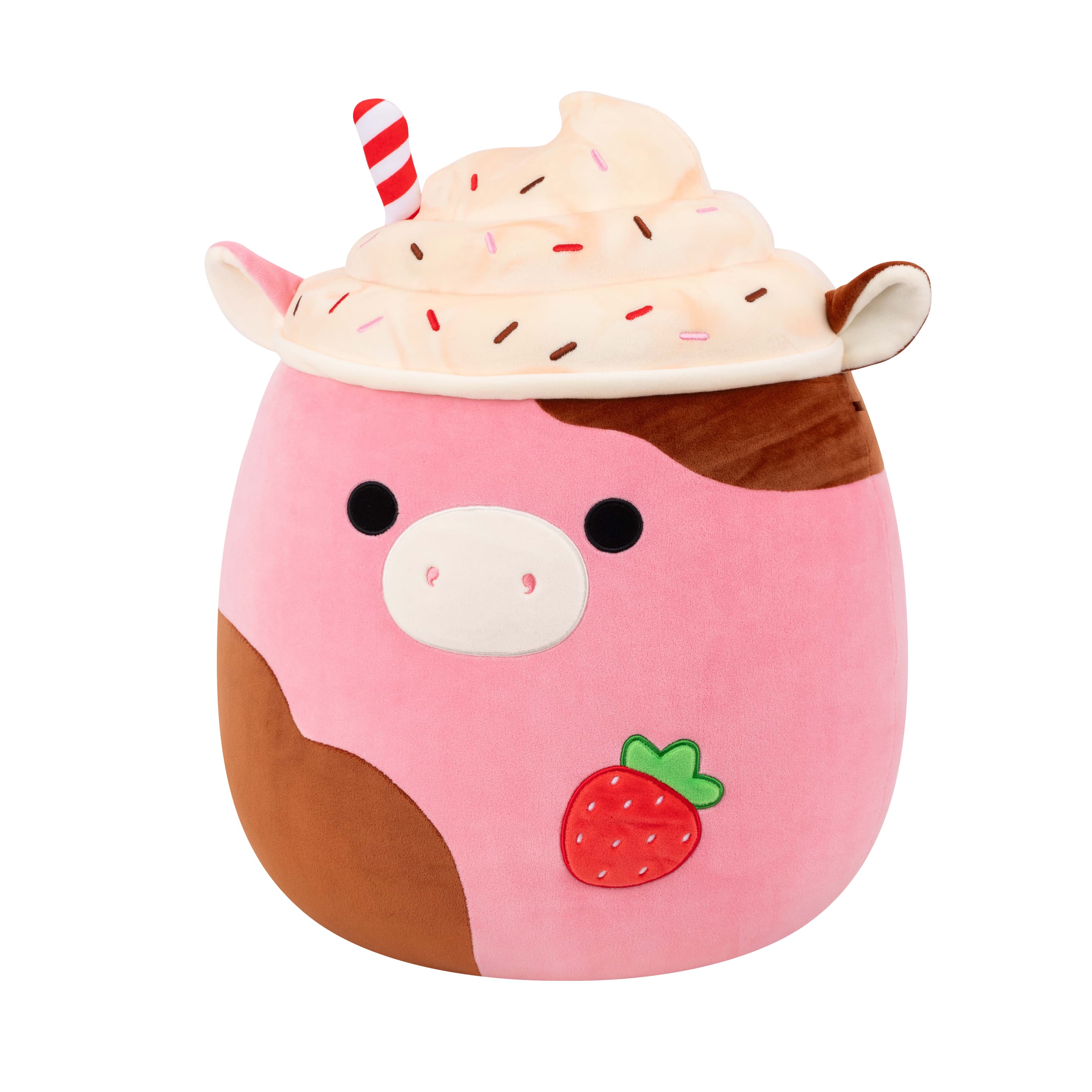 Produktbild Squishmallows Erdbeer-Milchshake Kuh Rishi, 40cm - NUR bei Müller 7 von 7