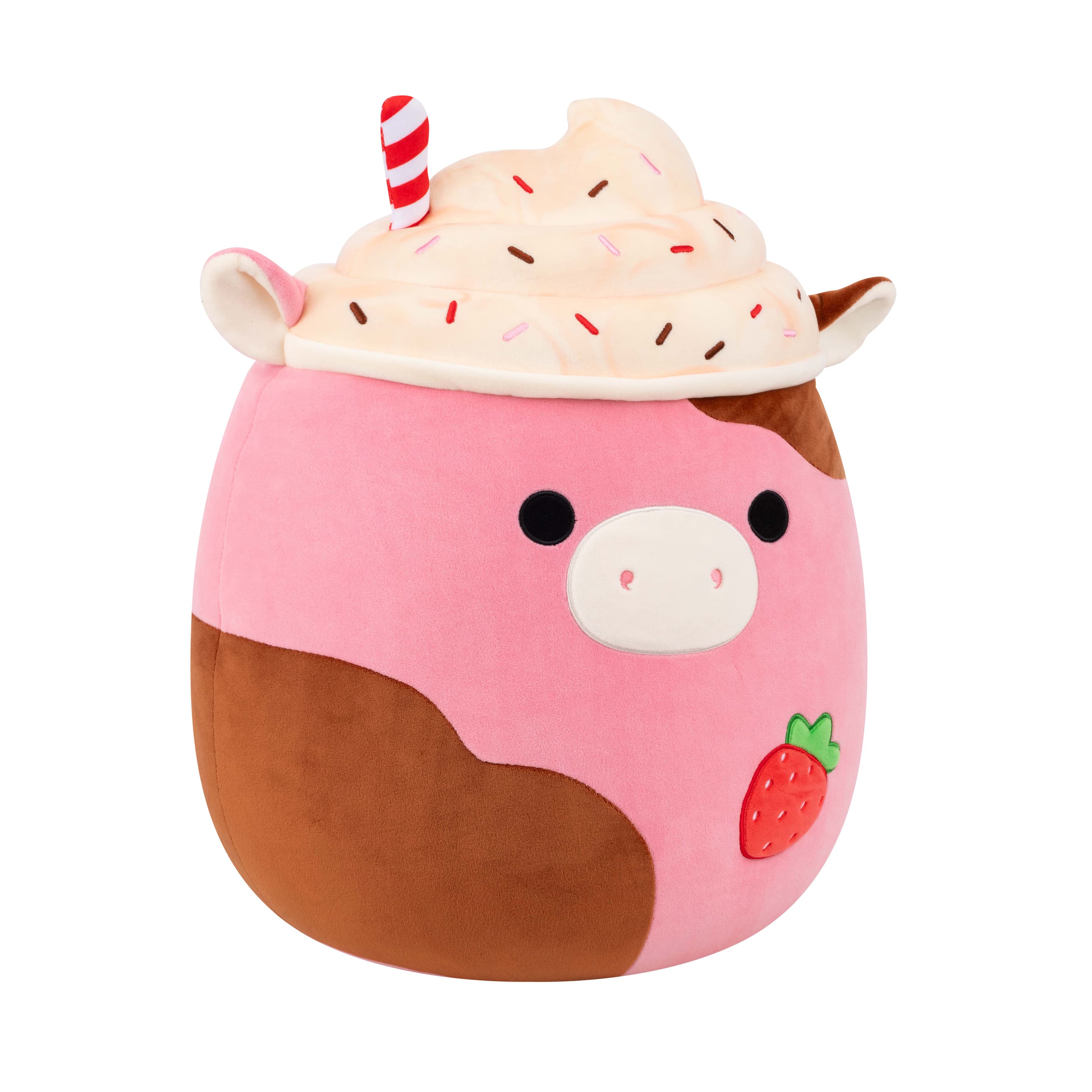 Produktbild Squishmallows Erdbeer-Milchshake Kuh Rishi, 40cm - NUR bei Müller 3 von 7