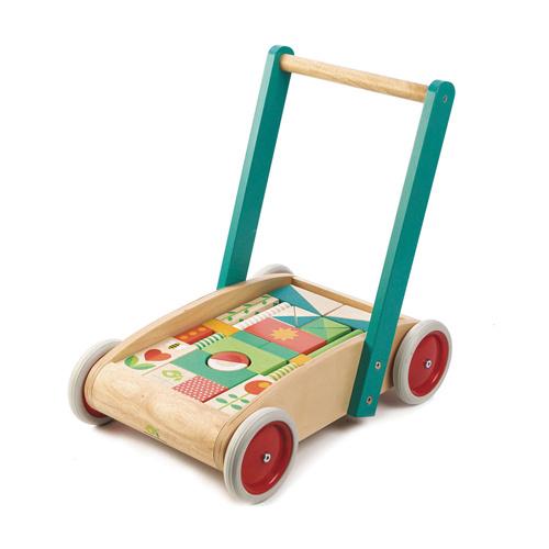 Produktbild Tender Leaf Toys Lauflernwagen mit Klötzen 7508464 2 von 7