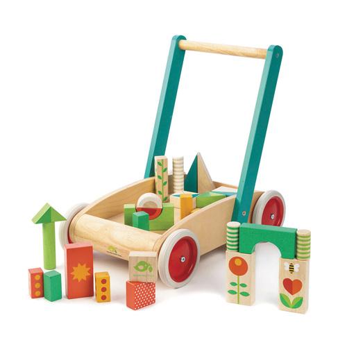 Produktbild Tender Leaf Toys Lauflernwagen mit Klötzen 7508464 3 von 7