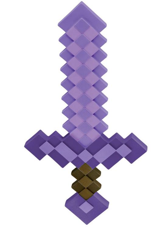Minecraft Kunststoff-Replik Verzaubertes Schwert 51 cm