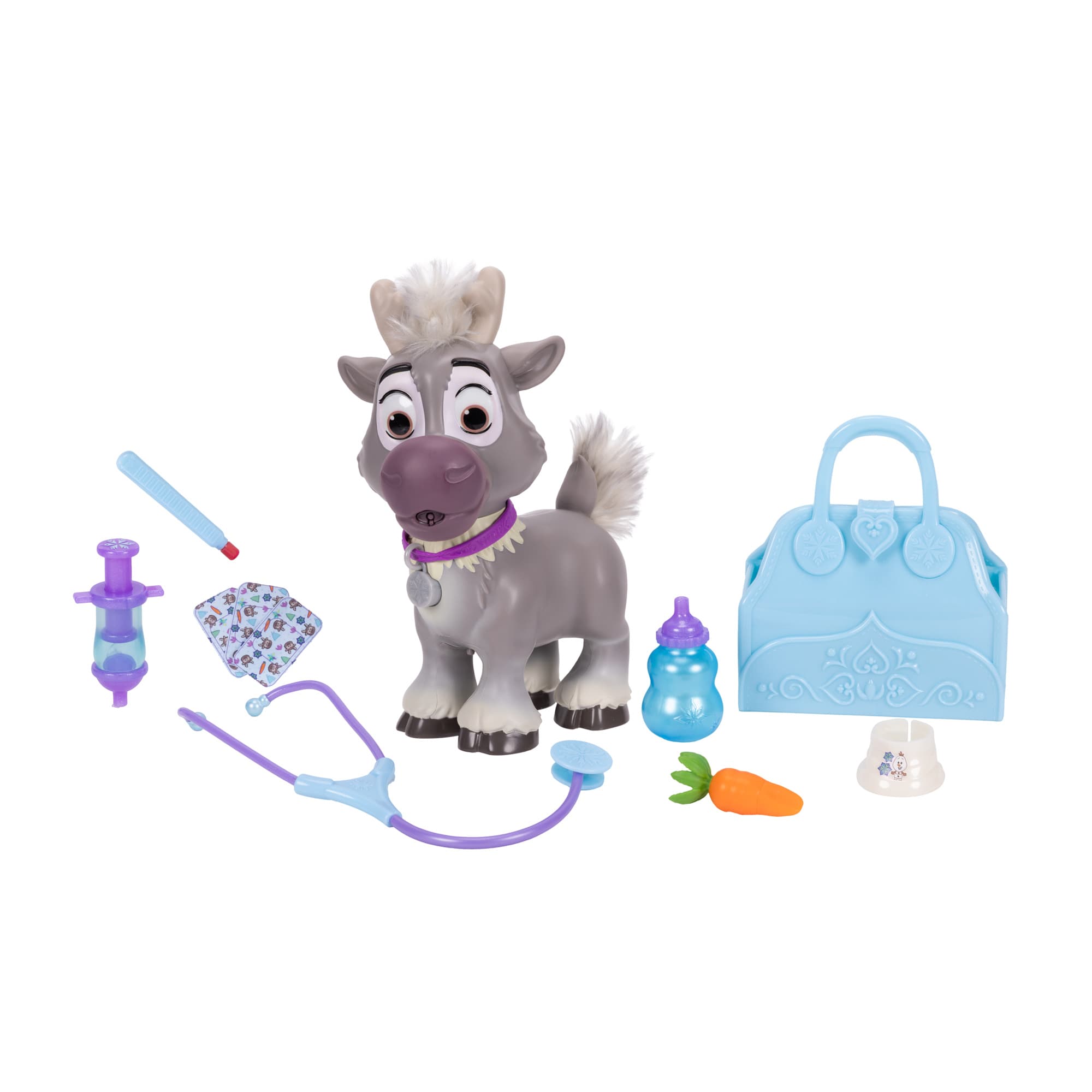 Jakks Pacific - Disney - Die Eiskönigin 2 - Baby Sven Pflegeset mit Sound