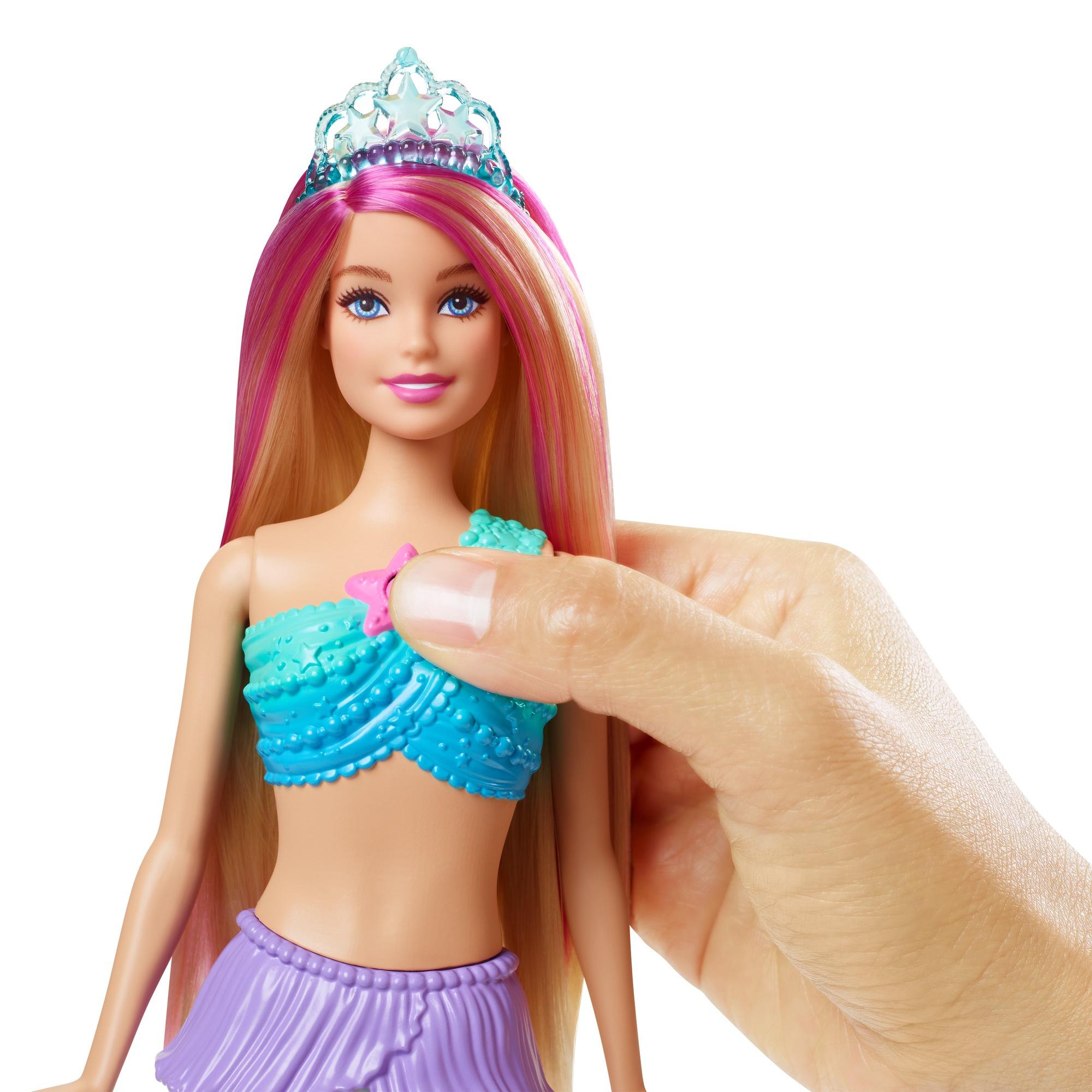 Produktbild Barbie Zauberlicht Meerjungfrau Puppe (leuchtet), Barbie Dreamtopia 3 von 6