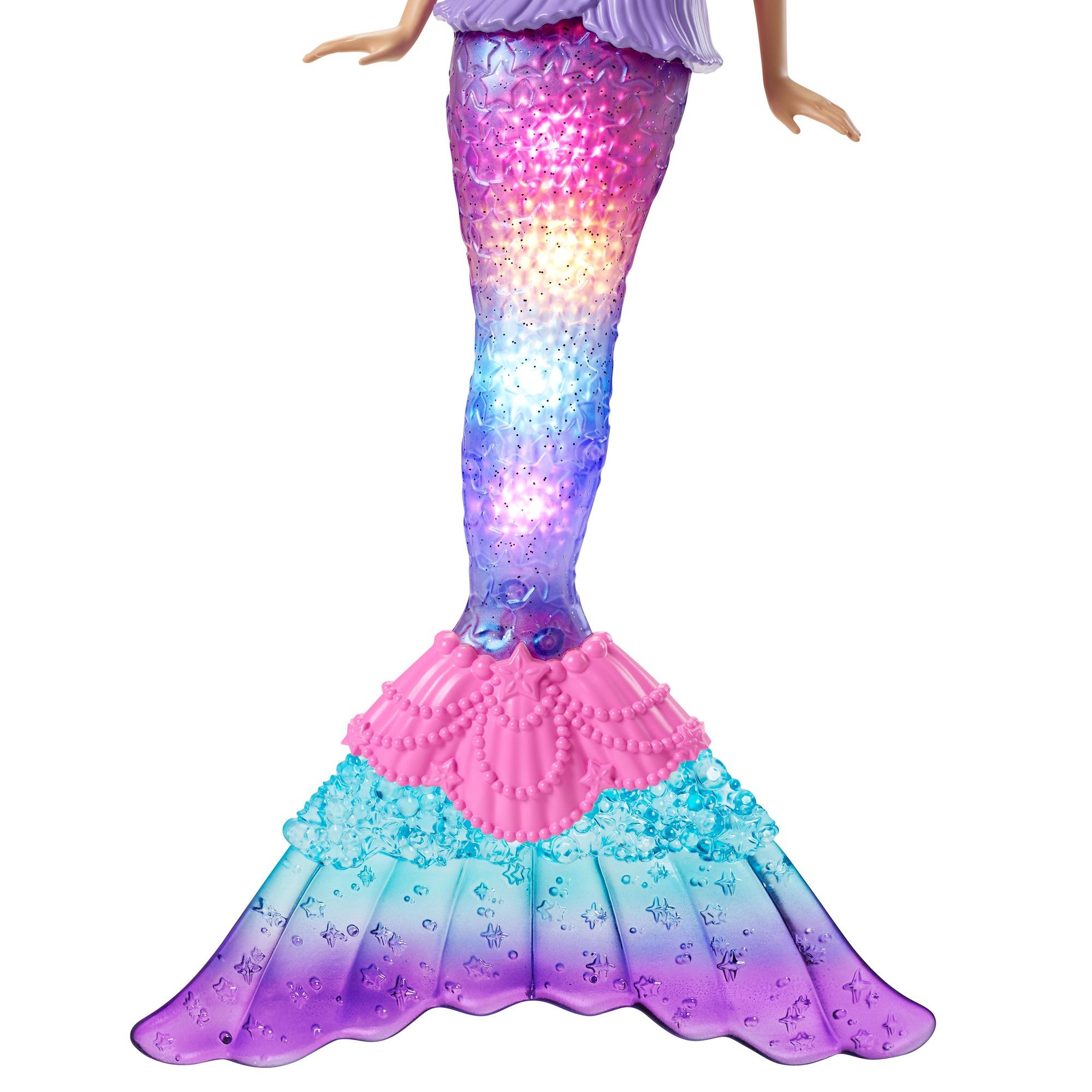 Produktbild Barbie Zauberlicht Meerjungfrau Puppe (leuchtet), Barbie Dreamtopia 5 von 6