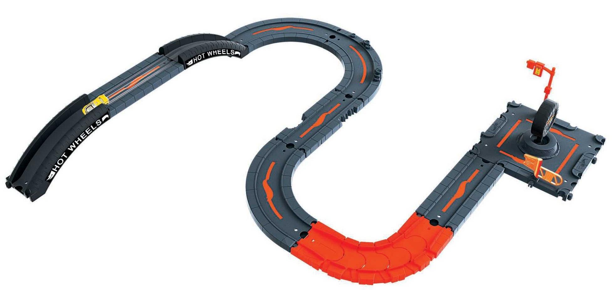 Produktbild Hot Wheels City Erweiterungstrack Set, 10-teiliges Set mit 1 Fahrzeug, Geschenk für Kinder ab 4 Jahren 4 von 6