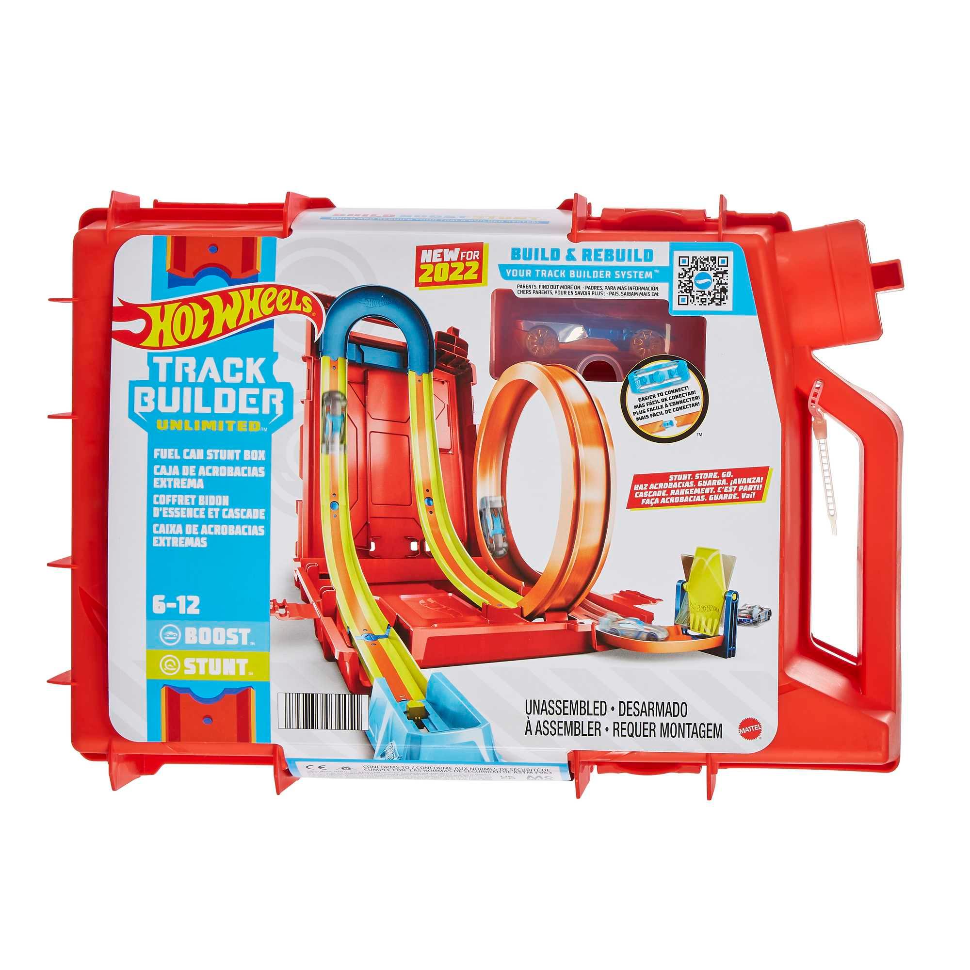 Produktbild Hot Wheels Track Builder Unlimited Kanister Stunt Box inkl. 1 Spielzeugauto 3 von 6
