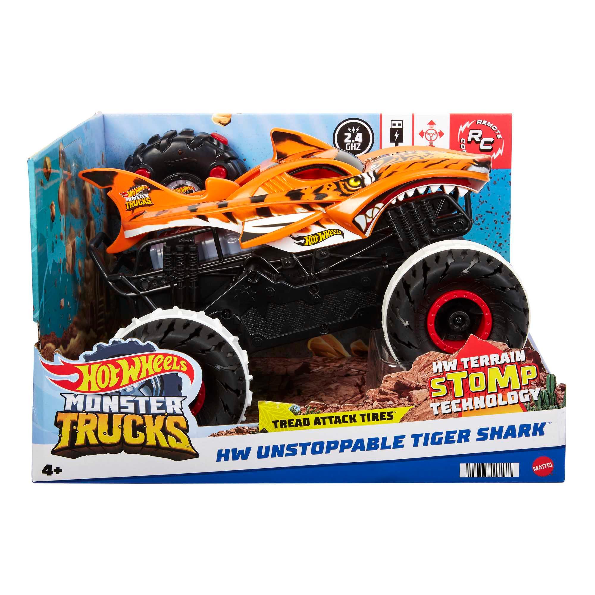 Produktbild Hot Wheels R/C Tiger Shark Monster Truck, ferngesteuertes Auto 7 von 7