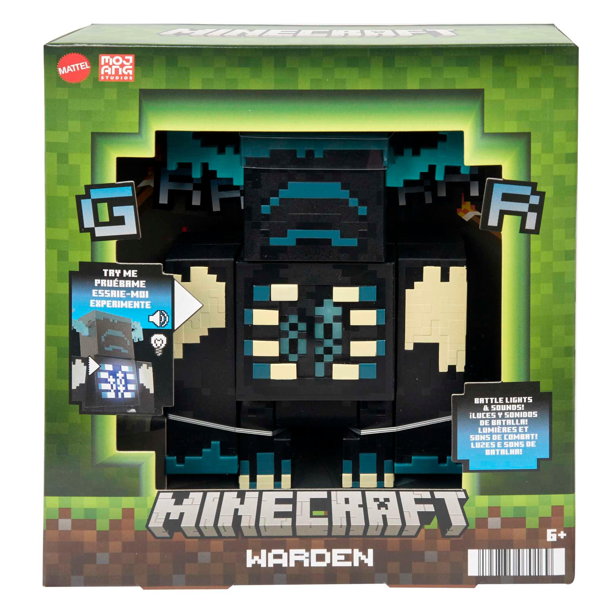 Produktbild Minecraft The Warden Figur, Actionfigur mit Licht&Geräuschen 2 von 6
