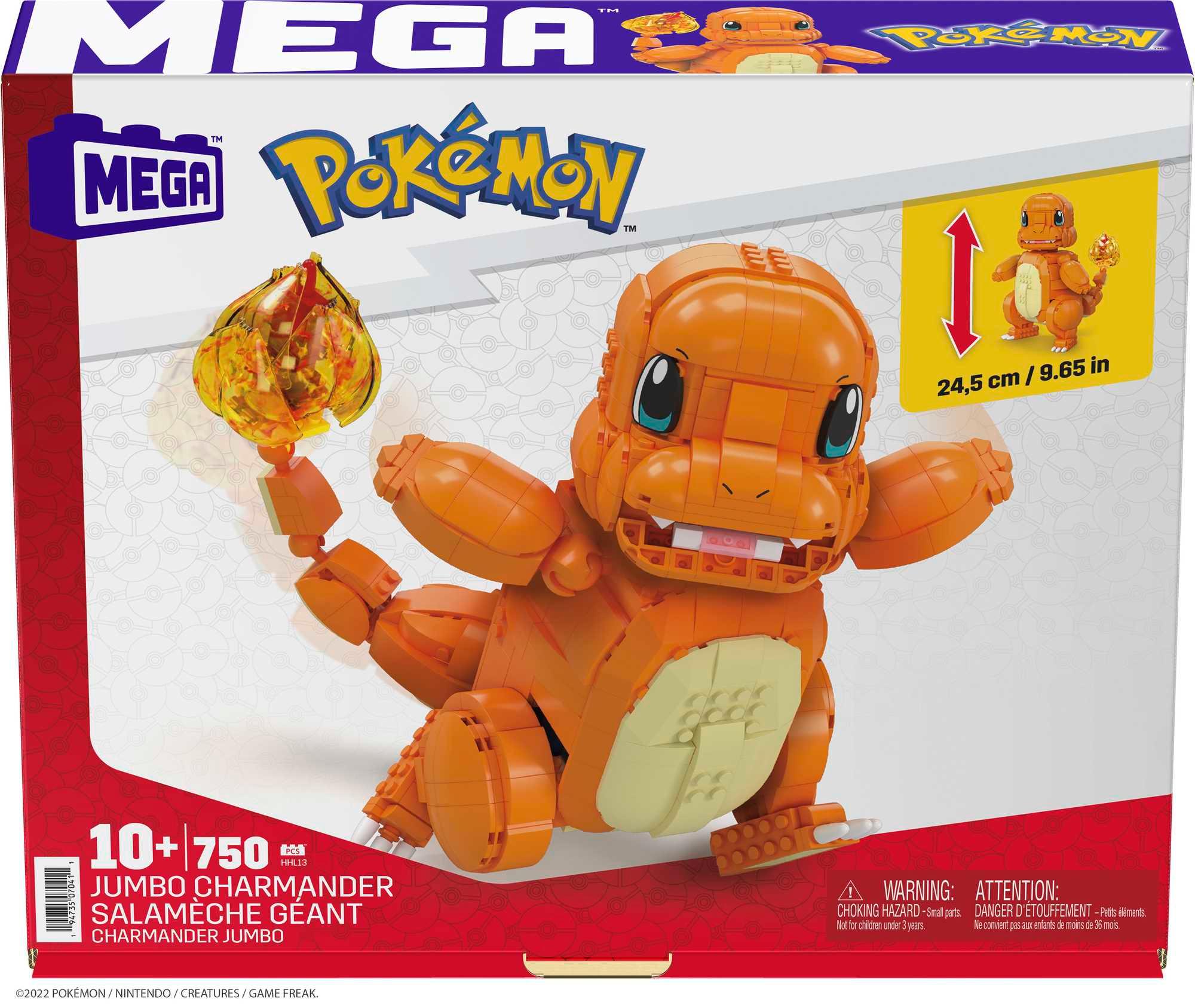 Produktbild Mega Construx Pokémon Jumbo Glumanda Collector Figur (beweglich), Bauset 2 von 6