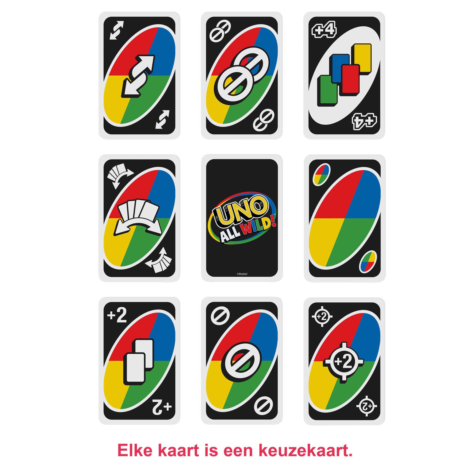 Produktbild Mattel Games UNO All Wild, Kartenspiel, Familienspiel 5 von 6