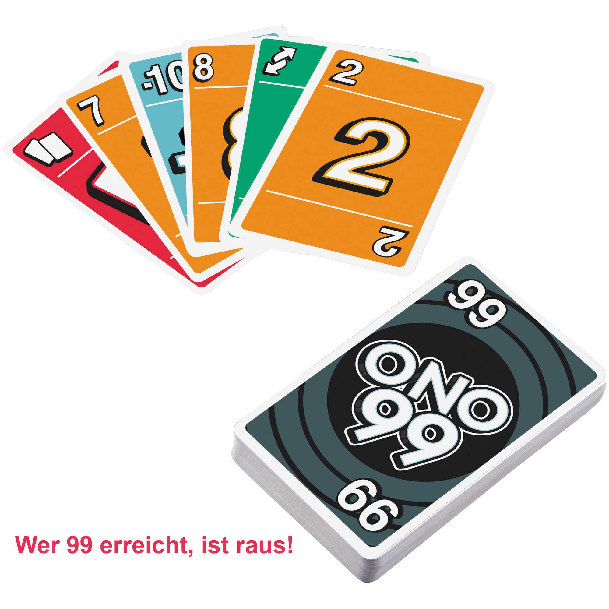 Produktbild Mattel Games O'NO 99 Kartenspiel, Familienspiel 2 von 6
