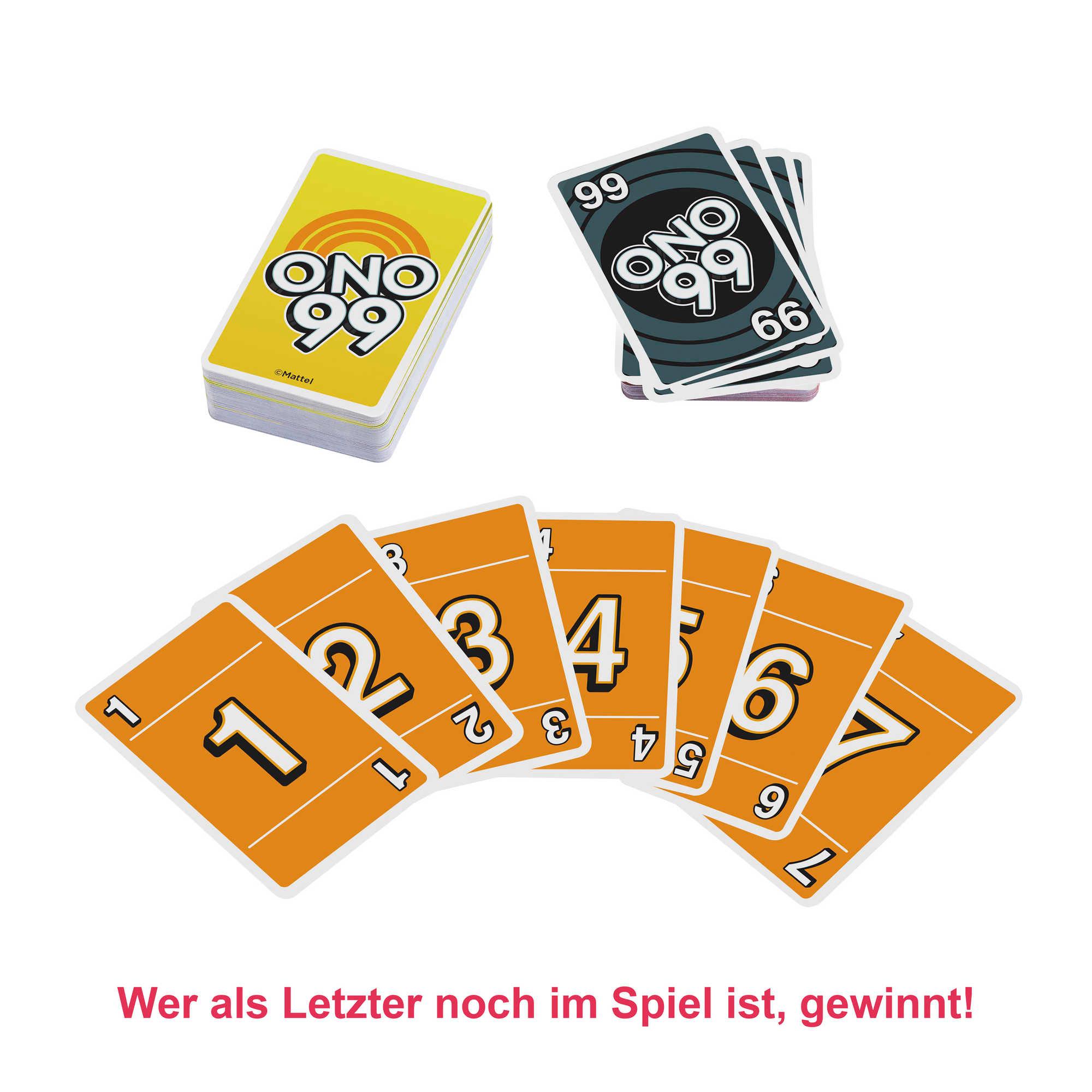 Produktbild Mattel Games O'NO 99 Kartenspiel, Familienspiel 4 von 6
