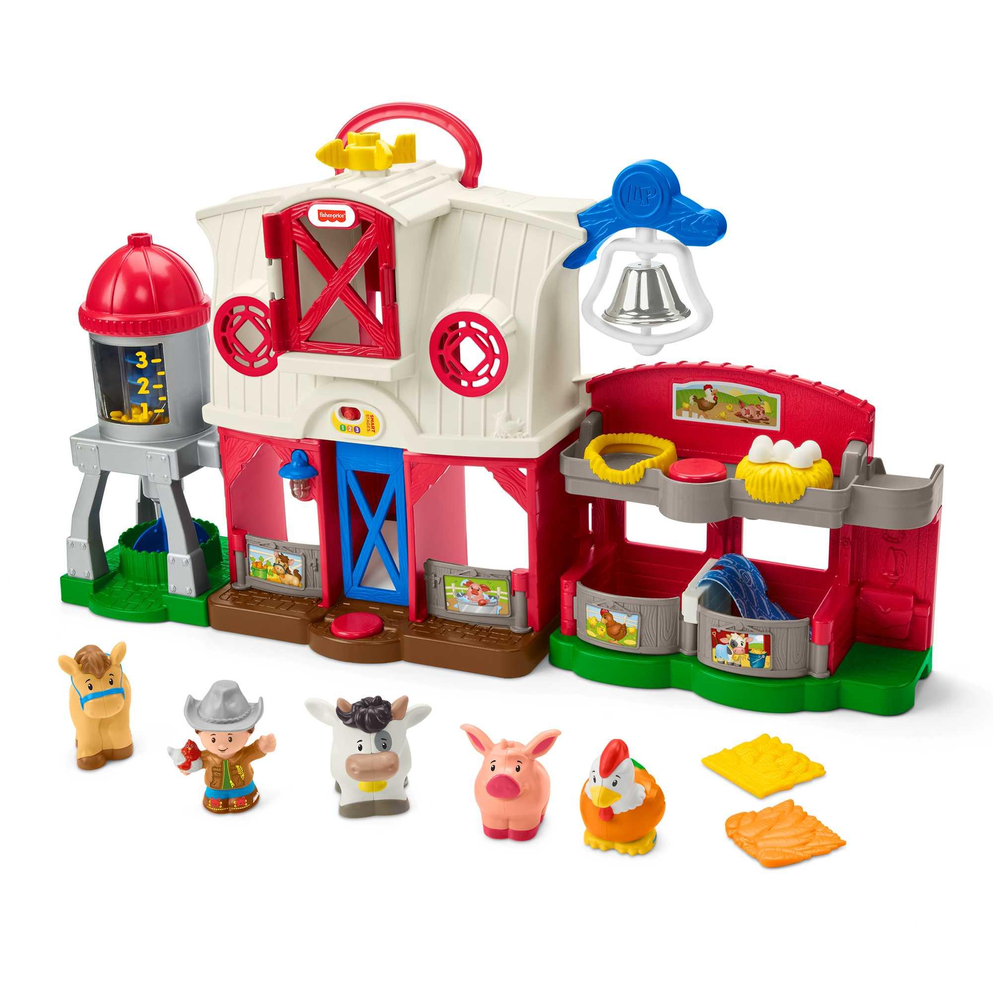 Fisher-Price Little People Bauernhof inkl. Figuren, Kleinkind Spielzeug
