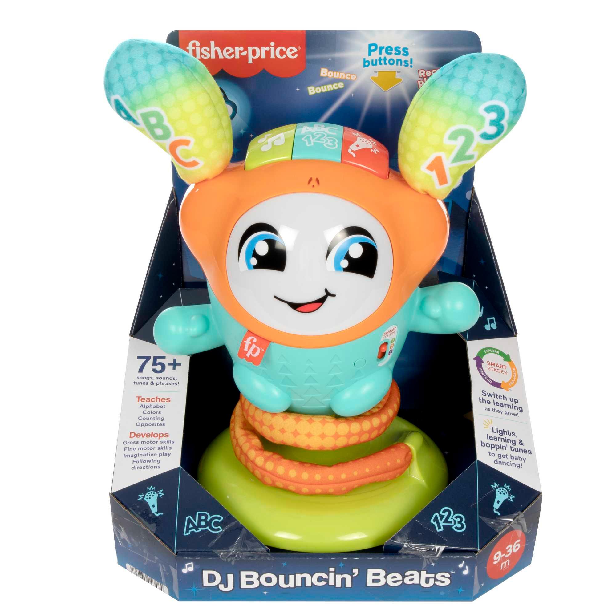Produktbild Fisher-Price DJ Hüpfi Lernspielzeug für Kleinkinder, Musik&Geräusche 4 von 6