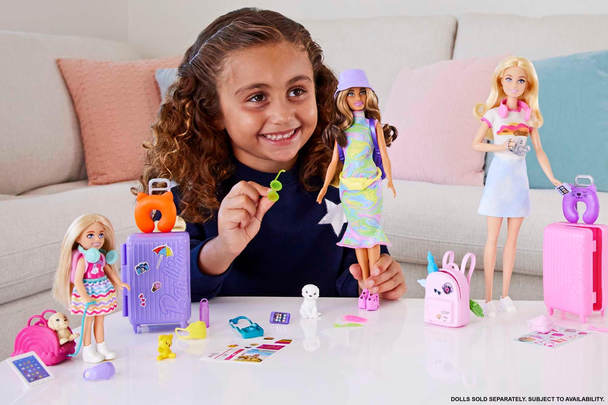 Produktbild Barbie-Spielzeug, Chelsea-Puppe und Accessoires, Reiseset mit Hündchen 3 von 6