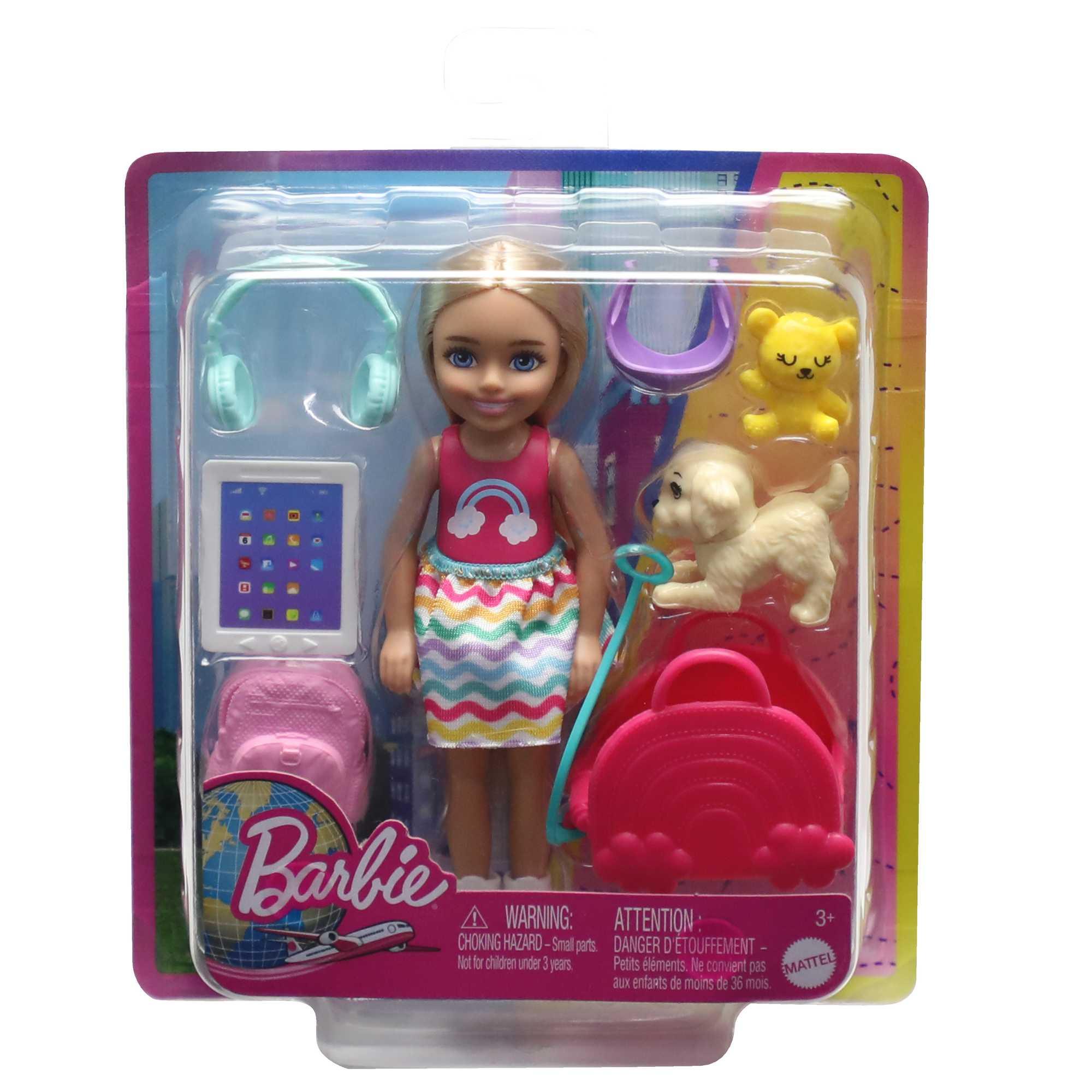 Produktbild Barbie-Spielzeug, Chelsea-Puppe und Accessoires, Reiseset mit Hündchen 2 von 6