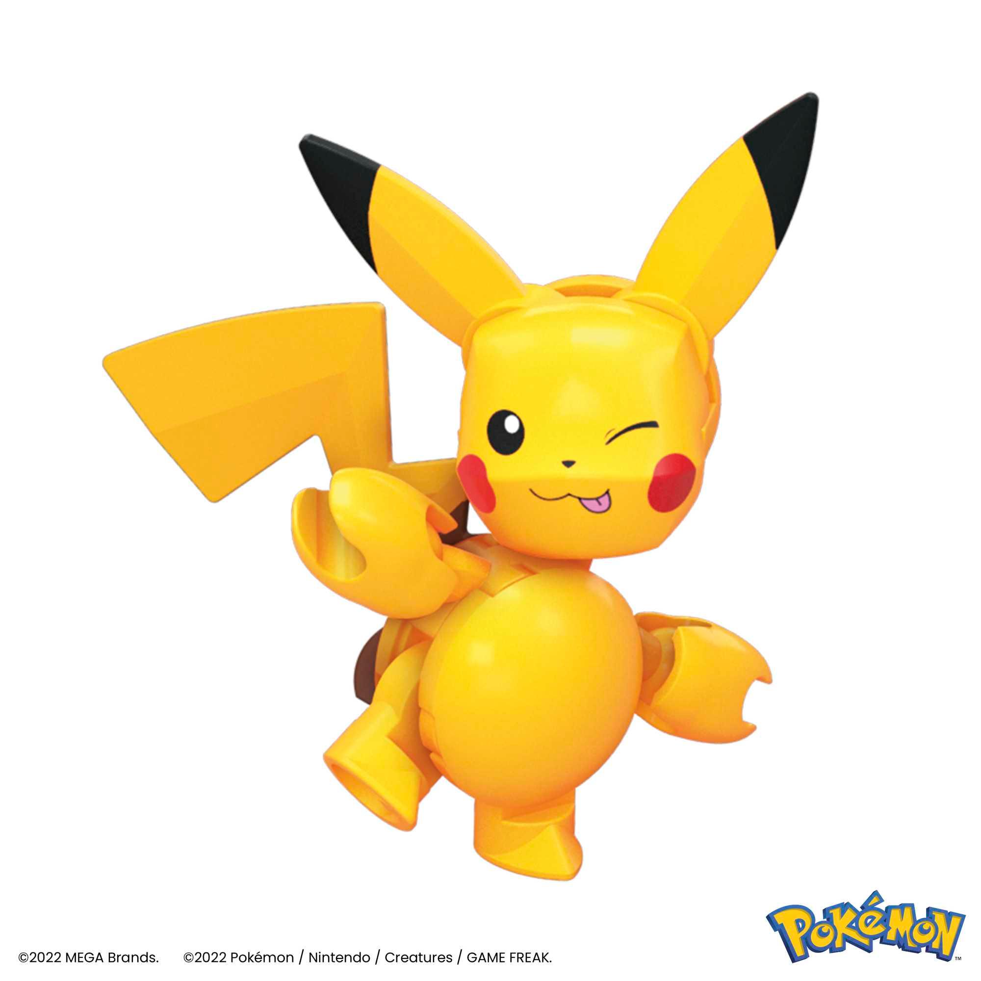 Produktbild MEGA Pokémon-Bauspielzeug Pikachu-Set mit 3 Actionfiguren (159 Teile) für Kinder 4 von 6
