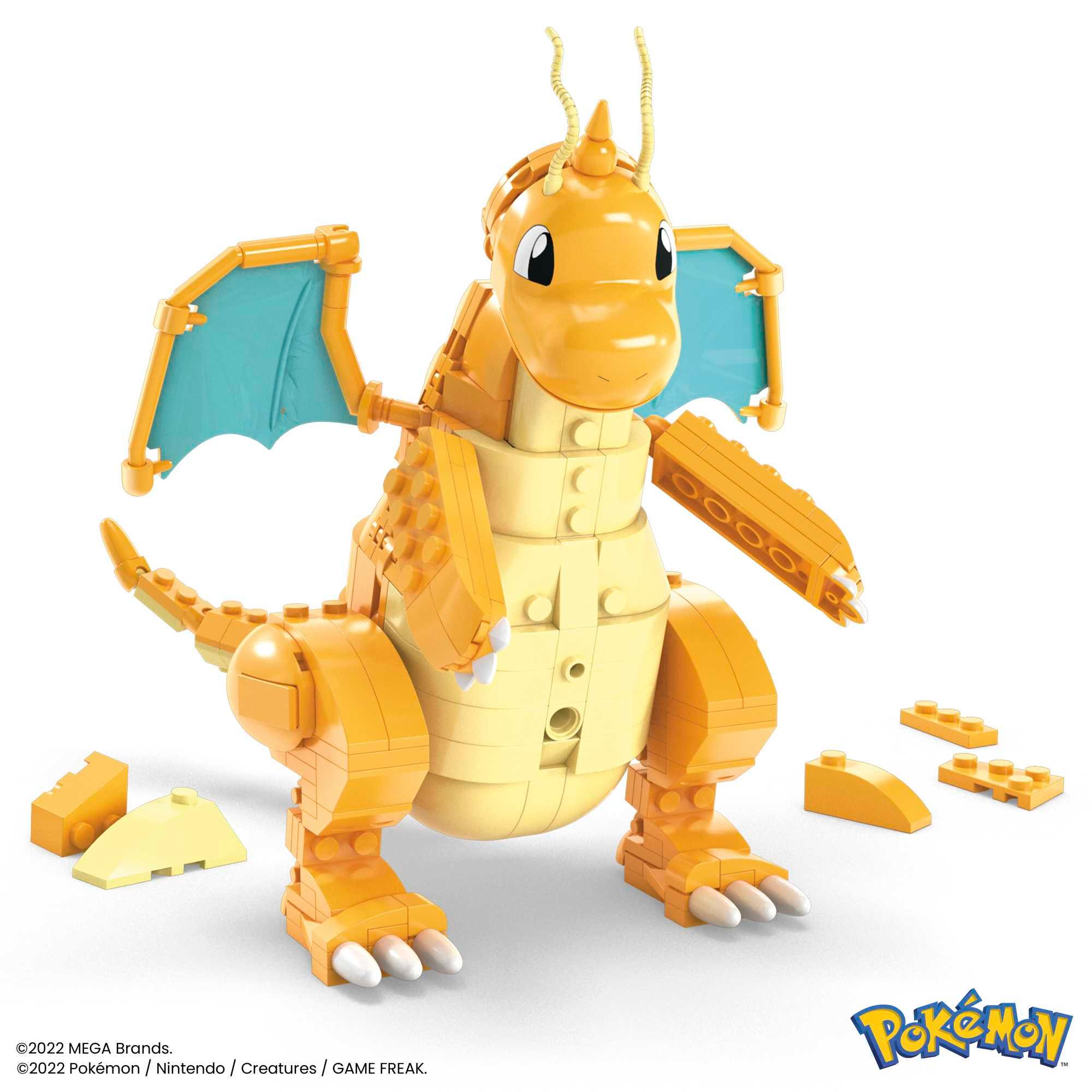 Produktbild Mega Pokémon-Bauspielzeugset Dragoran (387 Teile), beweglich, für Kinder 2 von 6