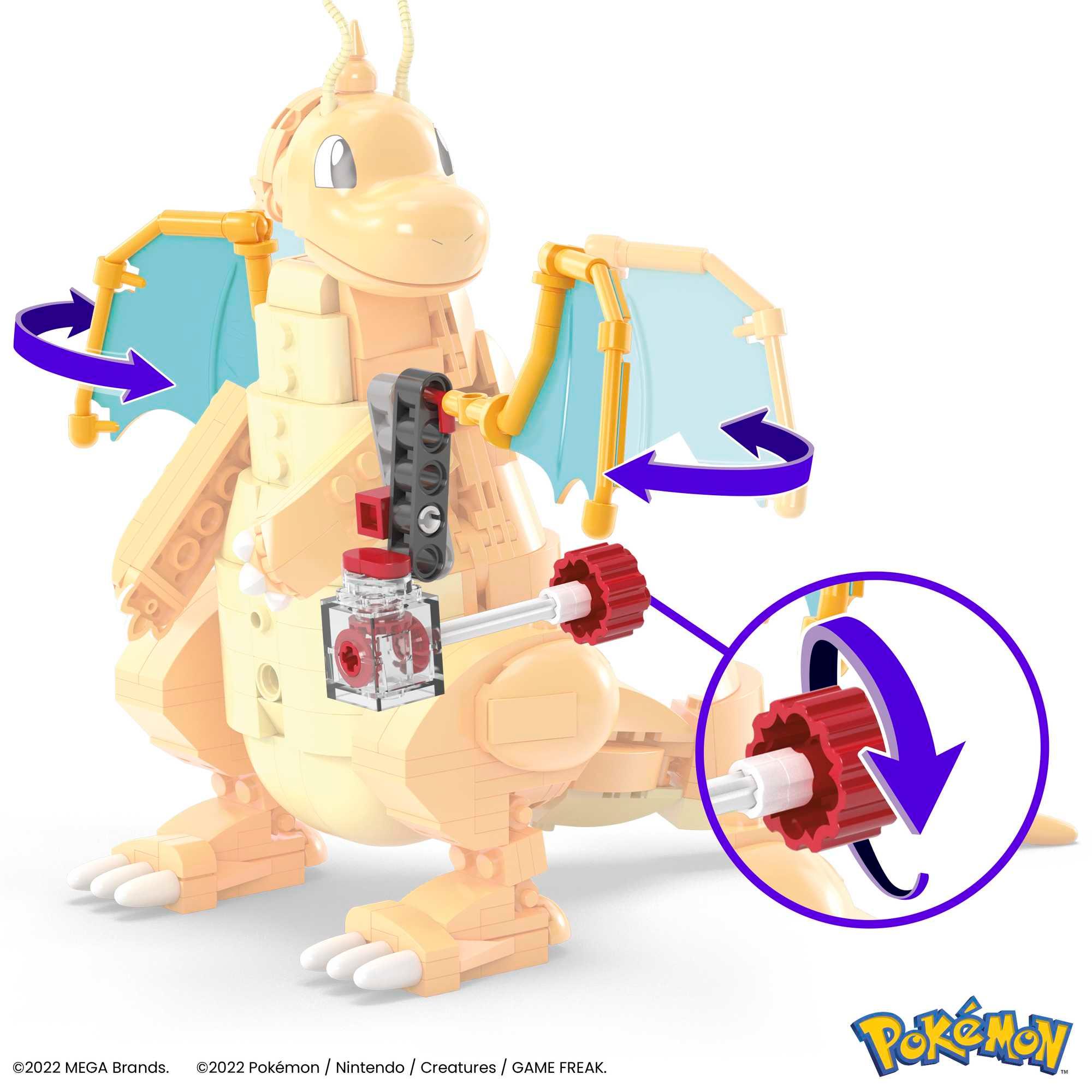 Produktbild Mega Pokémon-Bauspielzeugset Dragoran (387 Teile), beweglich, für Kinder 4 von 6