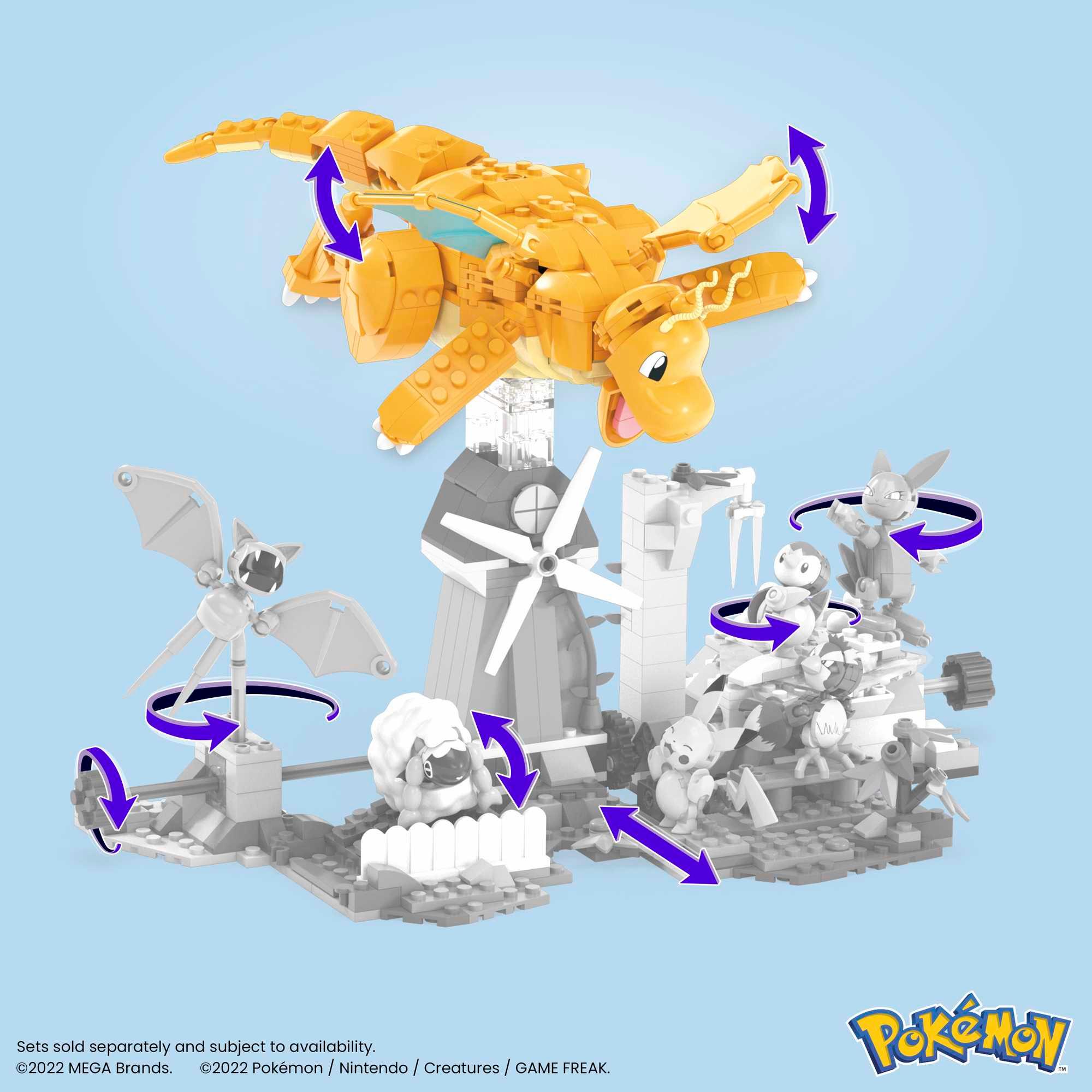 Produktbild Mega Pokémon-Bauspielzeugset Dragoran (387 Teile), beweglich, für Kinder 5 von 6