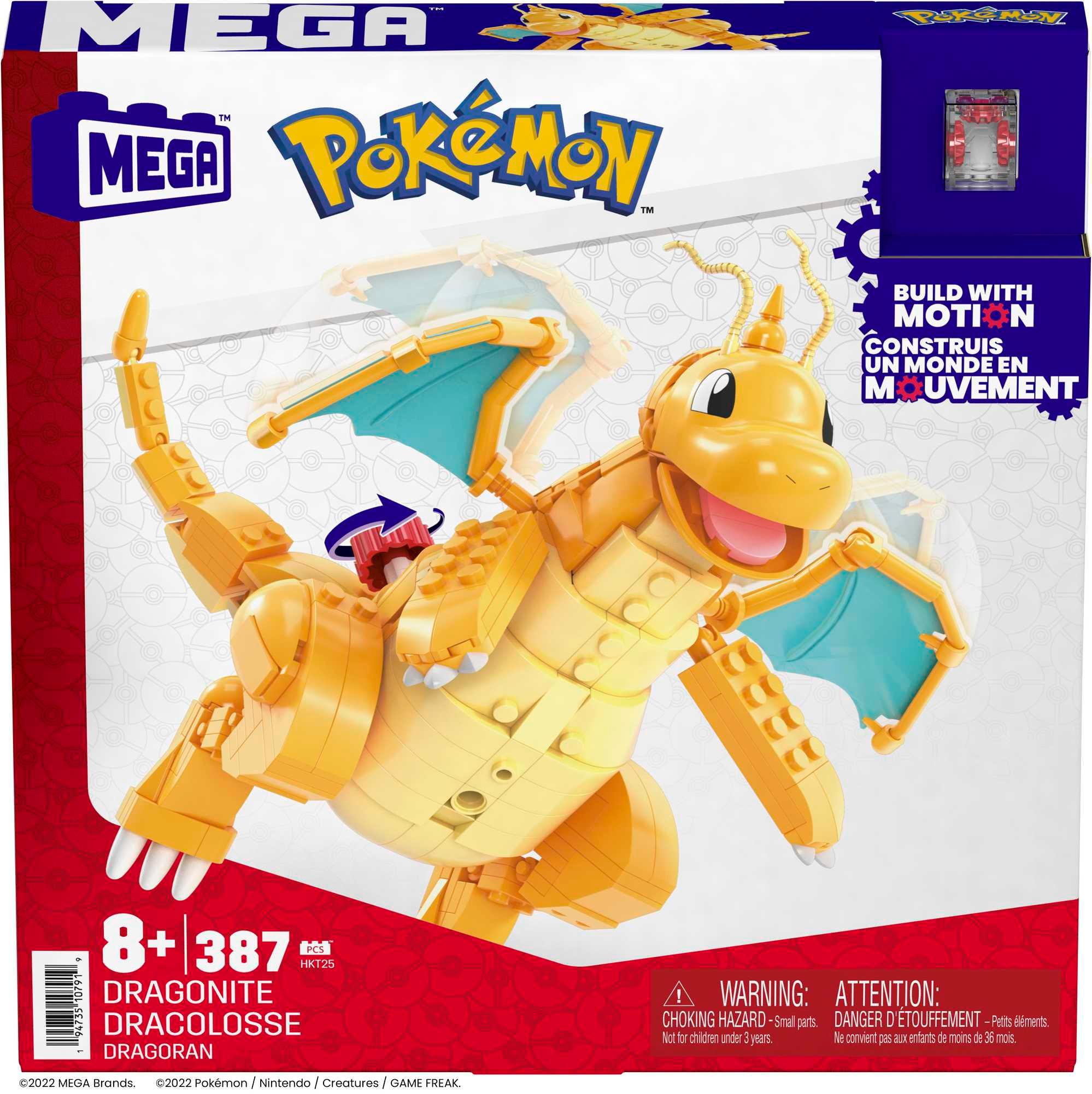 Produktbild Mega Pokémon-Bauspielzeugset Dragoran (387 Teile), beweglich, für Kinder 6 von 6