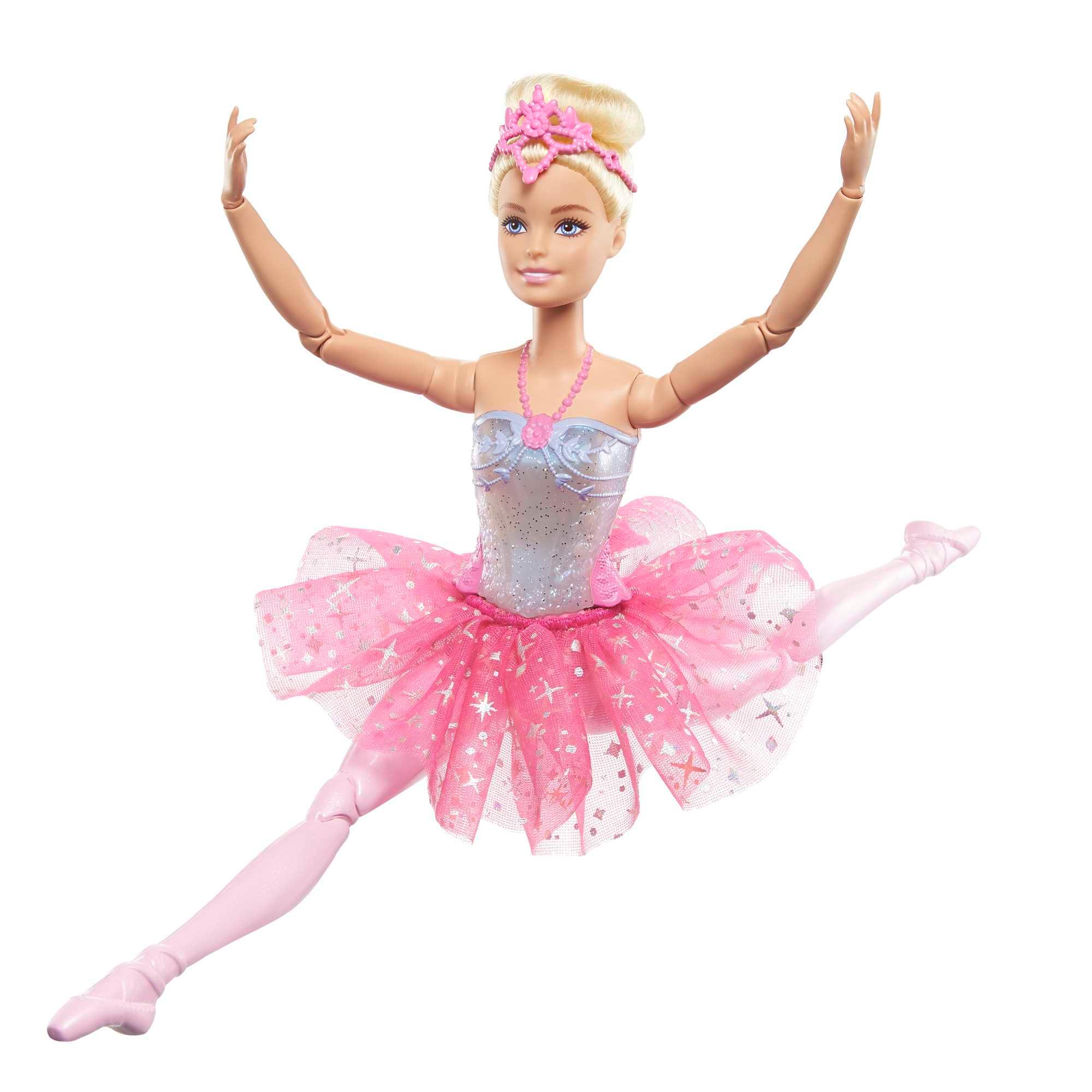 Produktbild Barbie Dreamtopia Zauberlicht Ballerina (blond), Puppe mit Leucht-Kleid 5 von 6