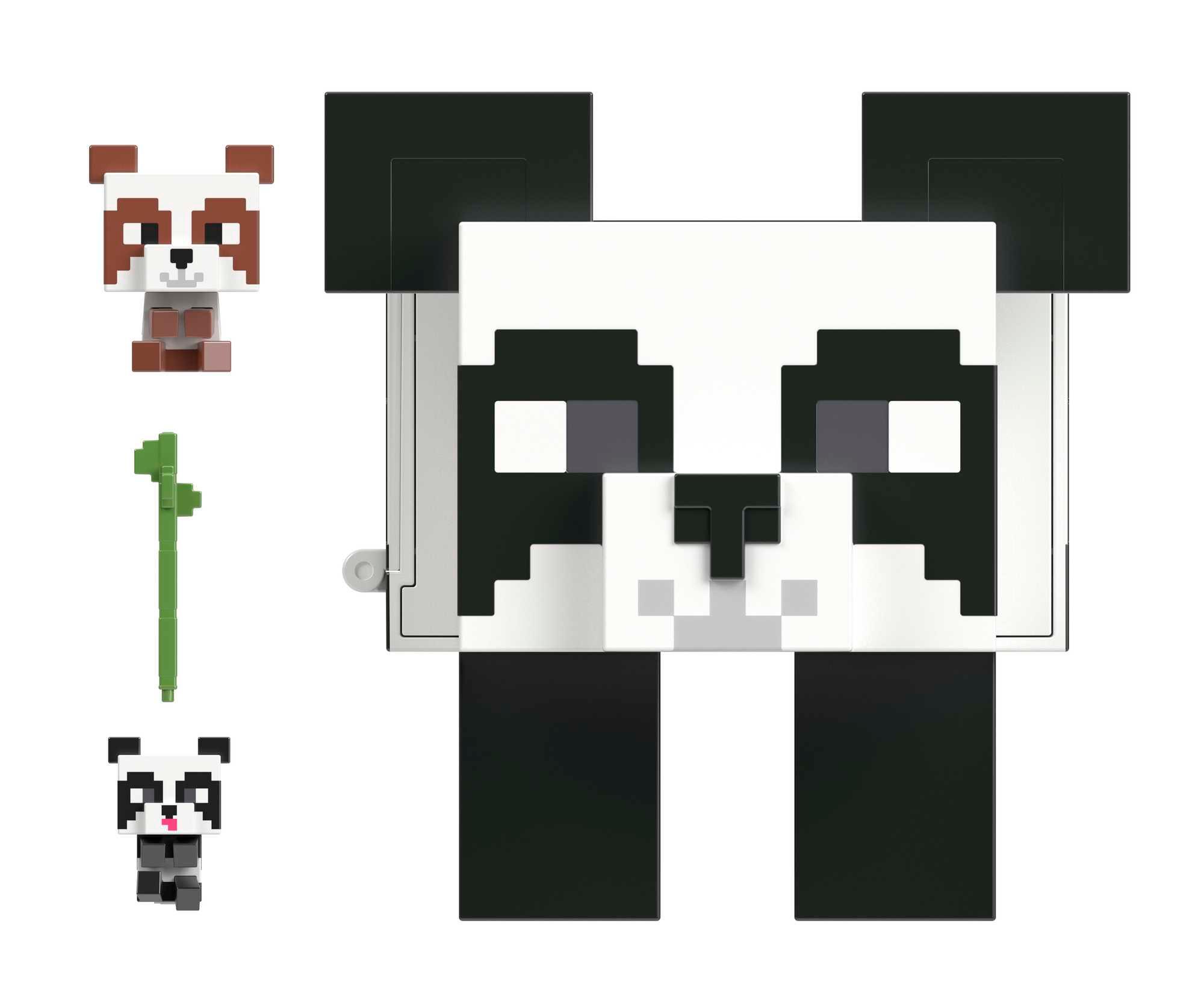 Produktbild Minecraft-Spielzeug | Panda Spielhaus Spielset | Mob Head Minis | Kindergeschenke 3 von 6