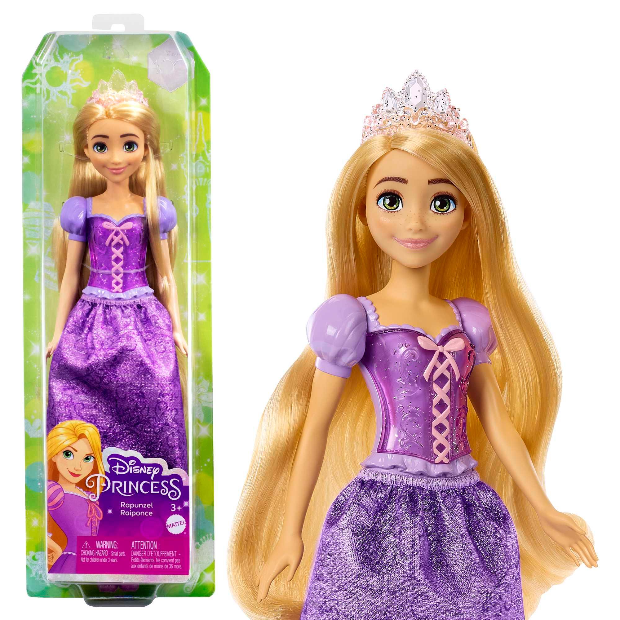 Disney Prinzessin-Spielzeug, Rapunzel-Modepuppe mit Accessoires