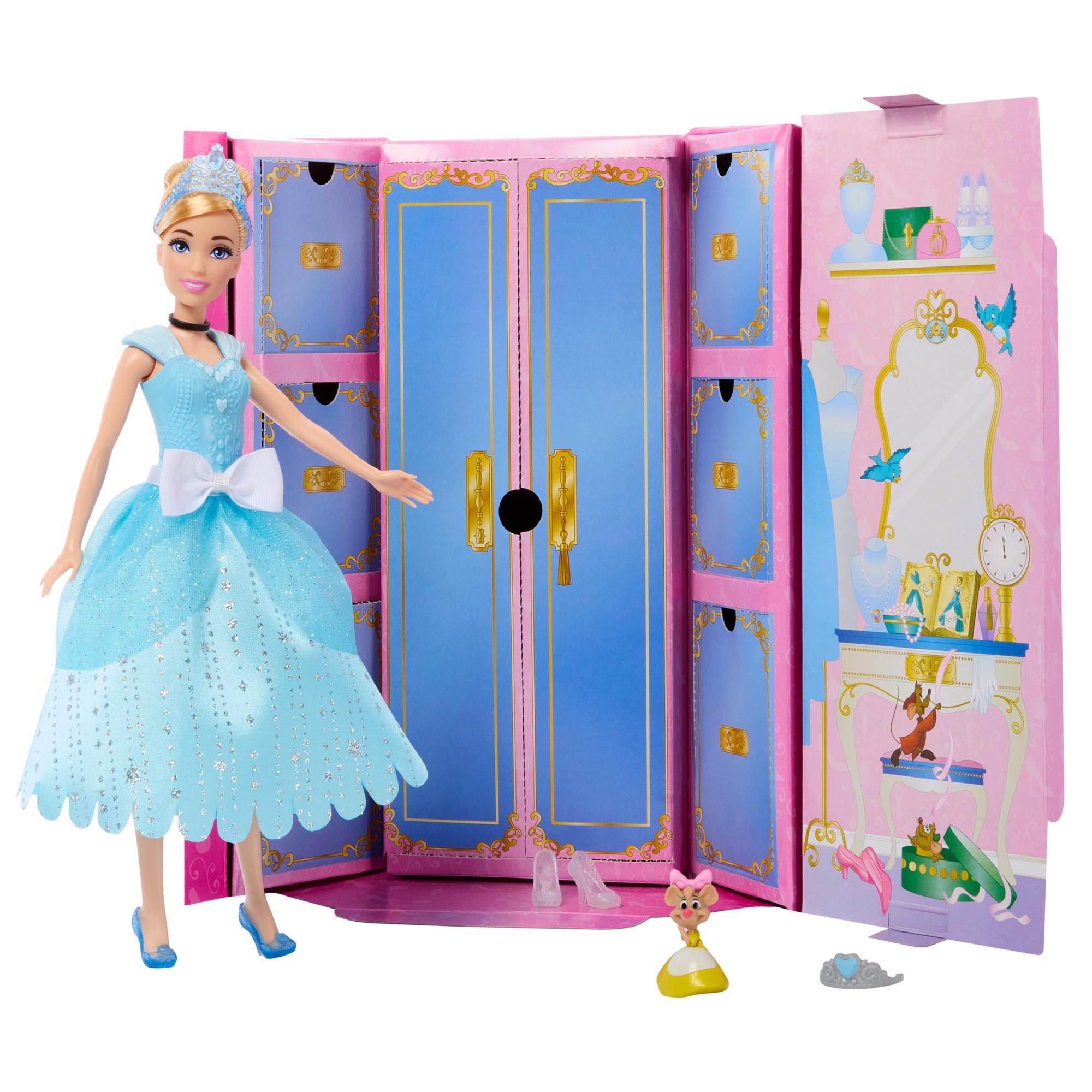 Disney Prinzessin-Spielzeug, Modeüberraschung, Cinderella-Puppe mit Accessoires