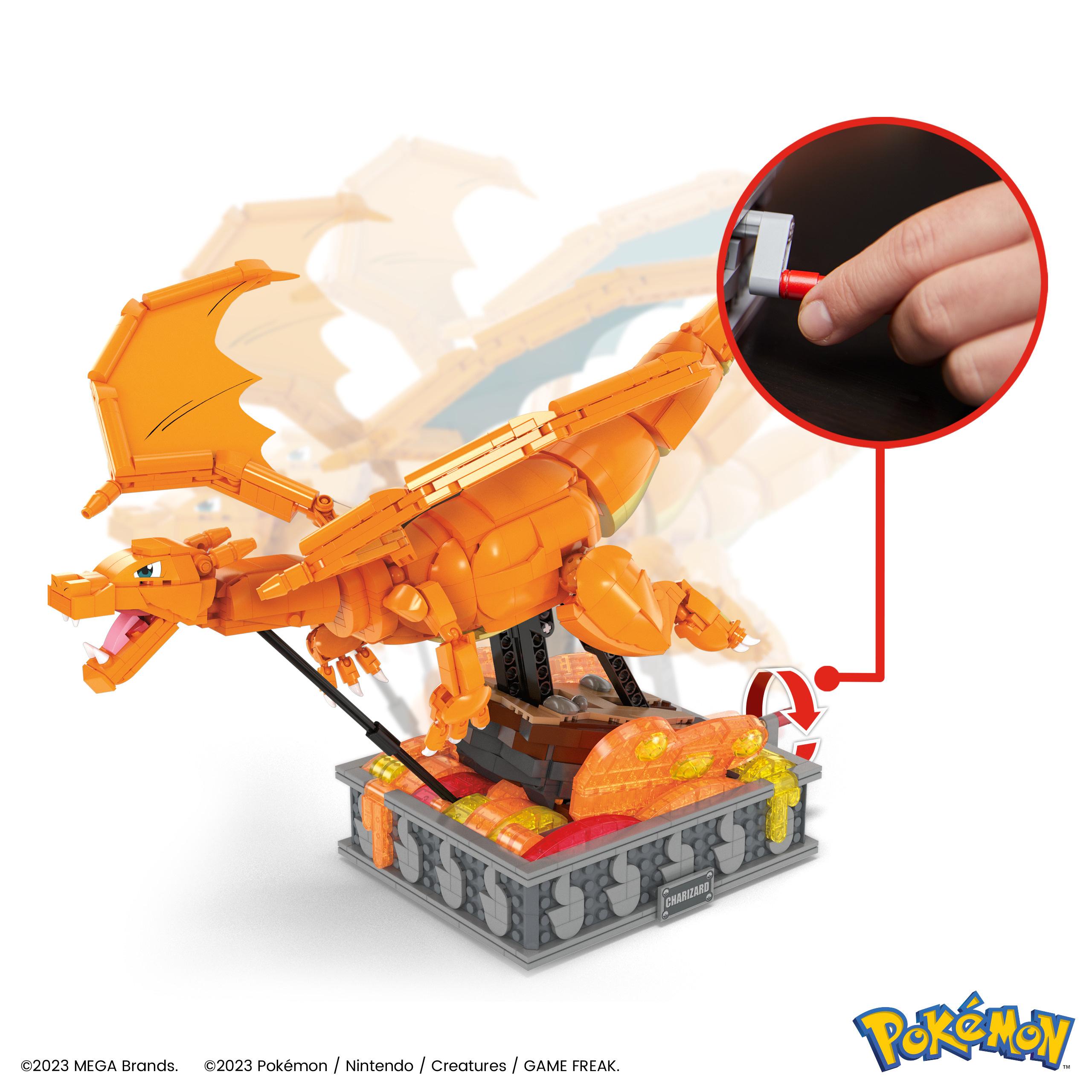 Produktbild MEGA Pokémon Bewegliches Glurak Bauset (1664 Teile) für Sammler 2 von 6