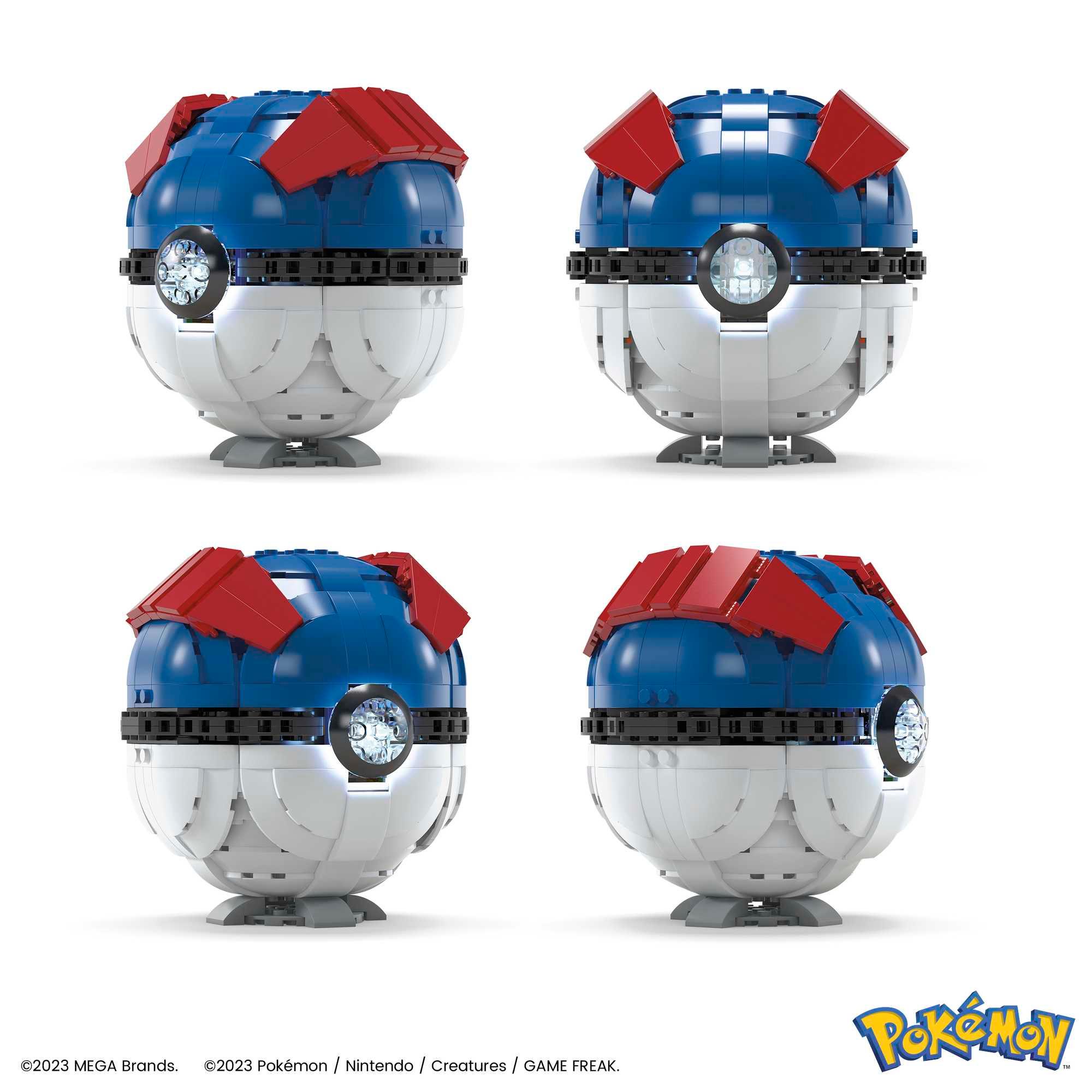 Produktbild MEGA Pokémon Jumbo Superball Bauset mit Lichtern (299 Teile), für Sammler 3 von 6