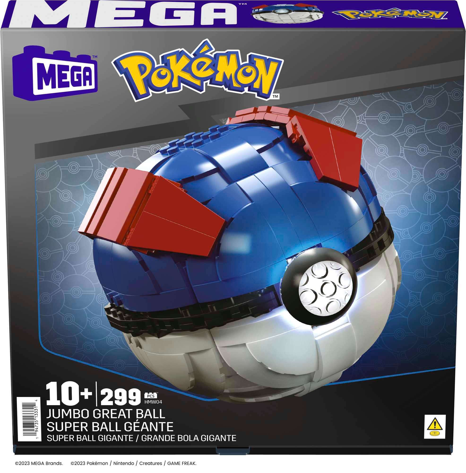 Produktbild MEGA Pokémon Jumbo Superball Bauset mit Lichtern (299 Teile), für Sammler 6 von 6