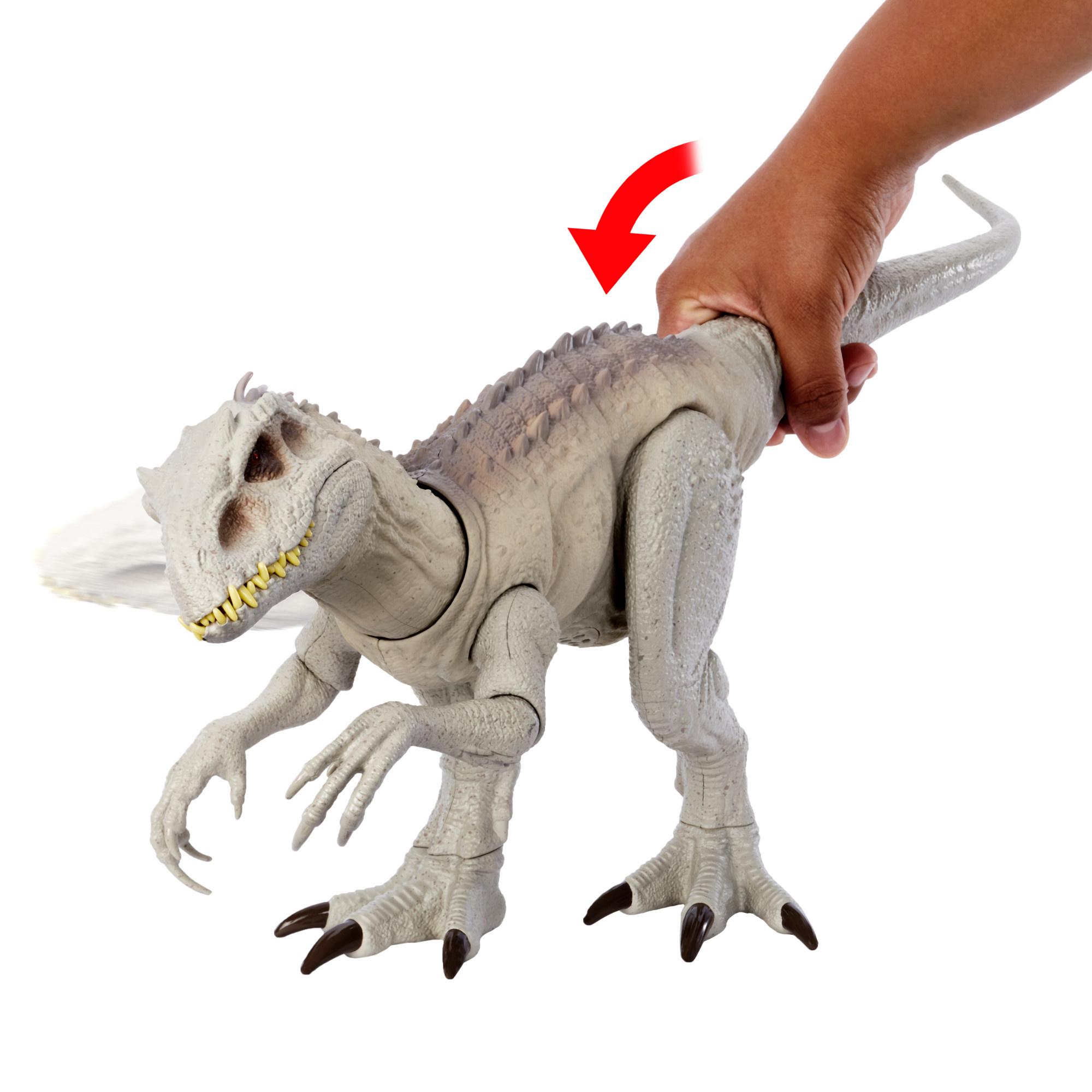 Produktbild Jurassic World Tarnen und kämpfen Indominus Rex Actionfigur-Spielzeug mit Lichtern, Soundeffekten und Bewegungsmechanismus 4 von 6