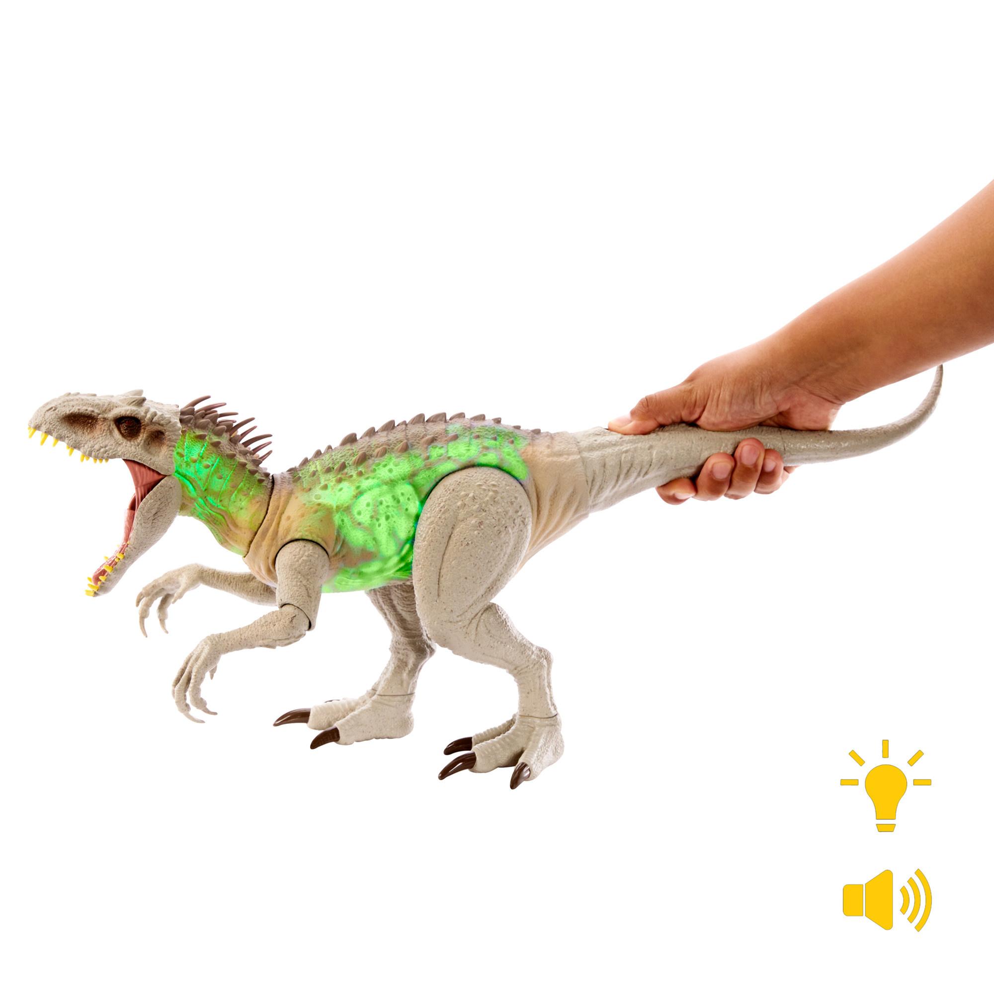 Produktbild Jurassic World Tarnen und kämpfen Indominus Rex Actionfigur-Spielzeug mit Lichtern, Soundeffekten und Bewegungsmechanismus 5 von 6