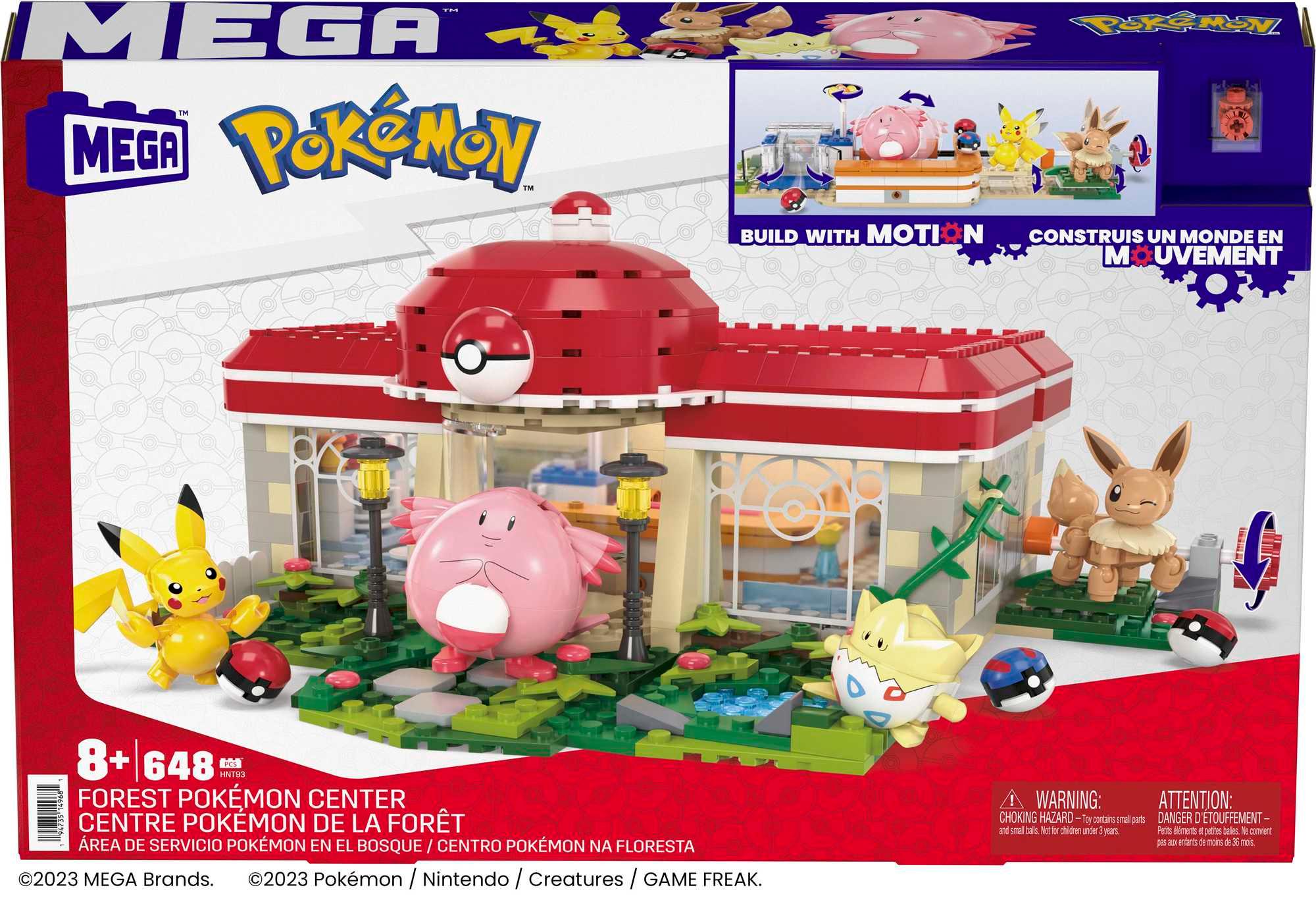 Produktbild MEGA Pokémon Bauspielzeug-Set, Waldspaß Pokémon-Center (648 Teile) mit 4 Actionfiguren 4 von 4