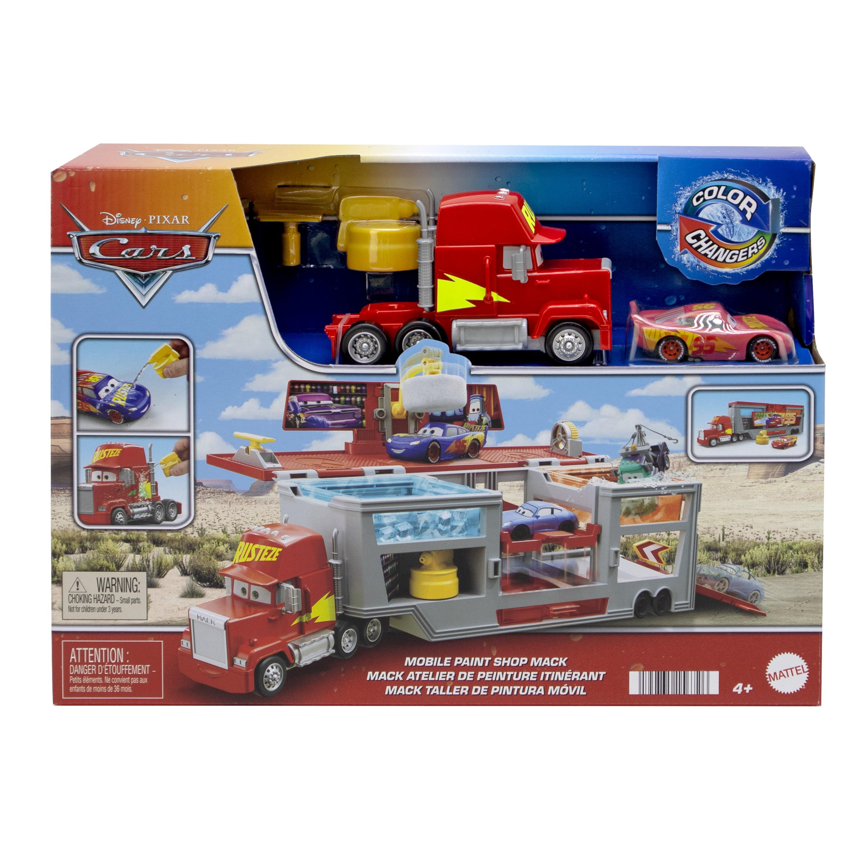 Produktbild Disney und Pixar Cars Farbwechsel-Spielset Lackiererei Mack mit 1 Spielzeugauto und Zubehör 6 von 6