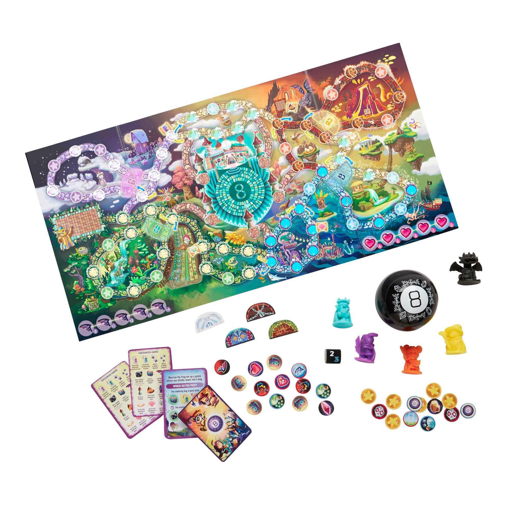 Produktbild Mattel Games Magische Begegnungen Familienspiel, Magic 8 Ball Brettspiel 2 von 6