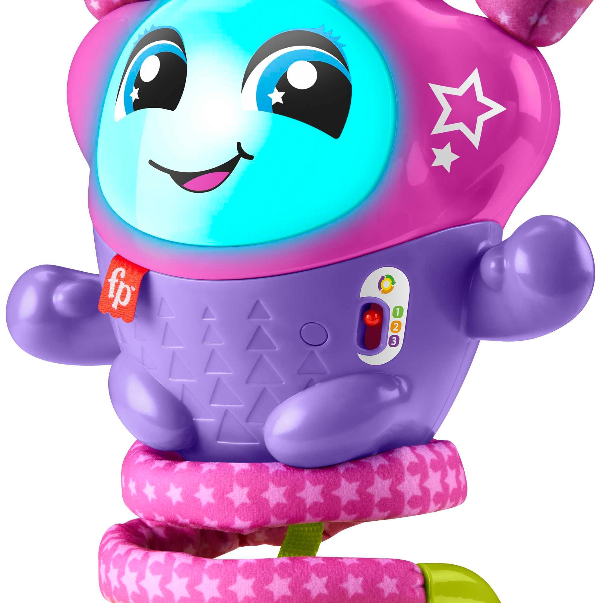 Produktbild Fisher-Price interaktives Lernspielzeug für Babys mit Musik, Lichtern und Hüpfspaß, DJ Bouncin’ Star, deutsche Version 5 von 6