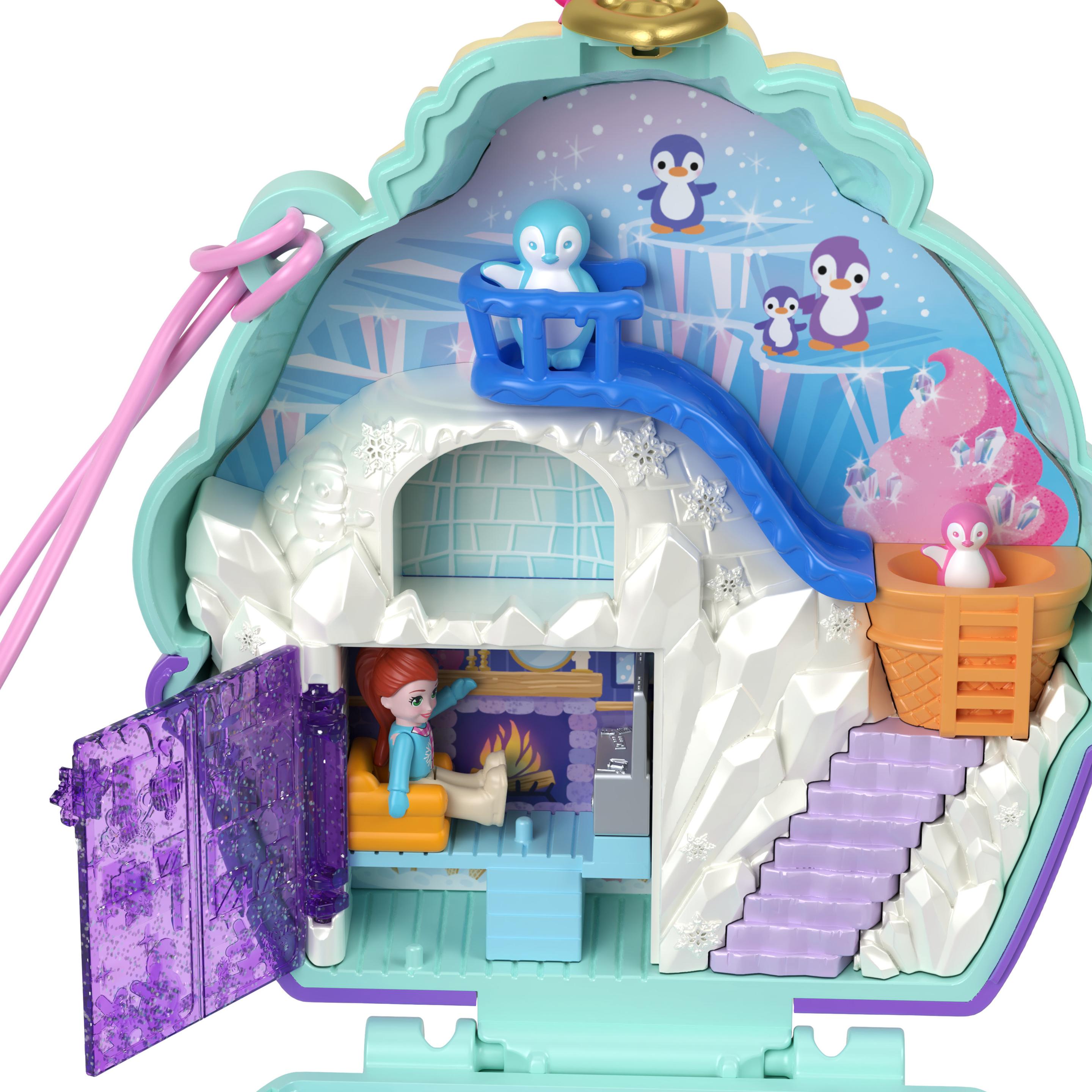 Produktbild Polly Pocket Puppen und Spielset, Reisespielzeug, Winterliche Pinguin Schatulle 5 von 6