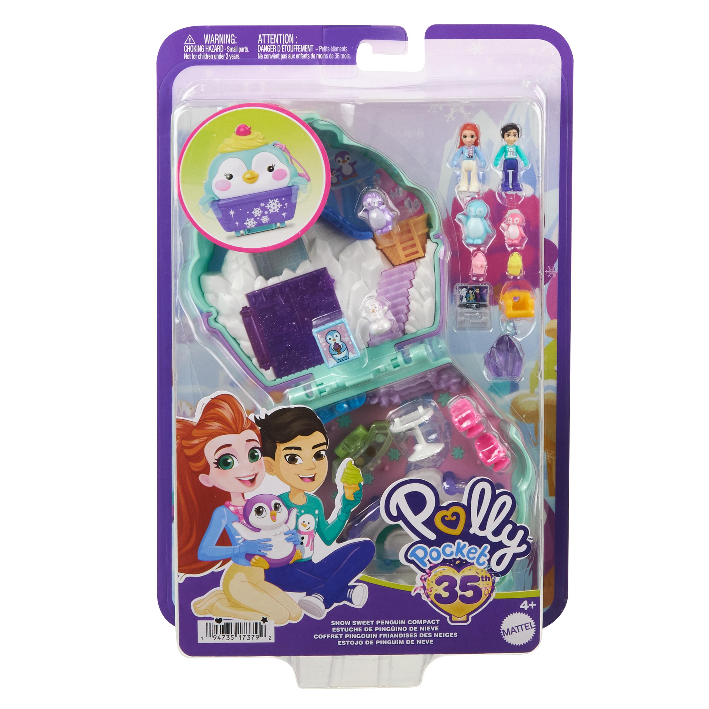 Produktbild Polly Pocket Puppen und Spielset, Reisespielzeug, Winterliche Pinguin Schatulle 6 von 6