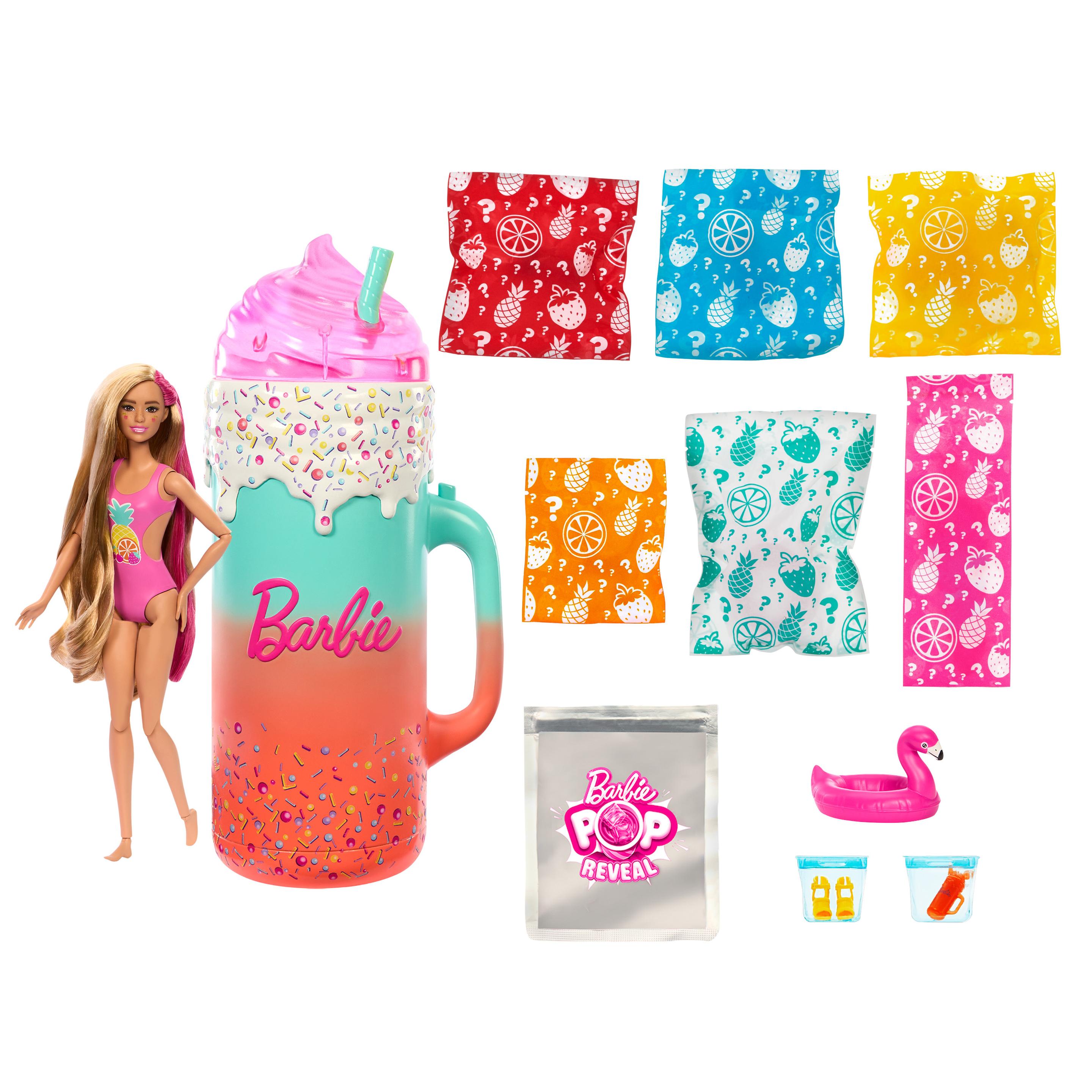 Produktbild Barbie Pop Reveal Rise&Surprise Geschenkset mit parfümierter Puppe, parfümiertem Squishy-Tier und vielem mehr, mehr als 15 Überraschungen 3 von 6