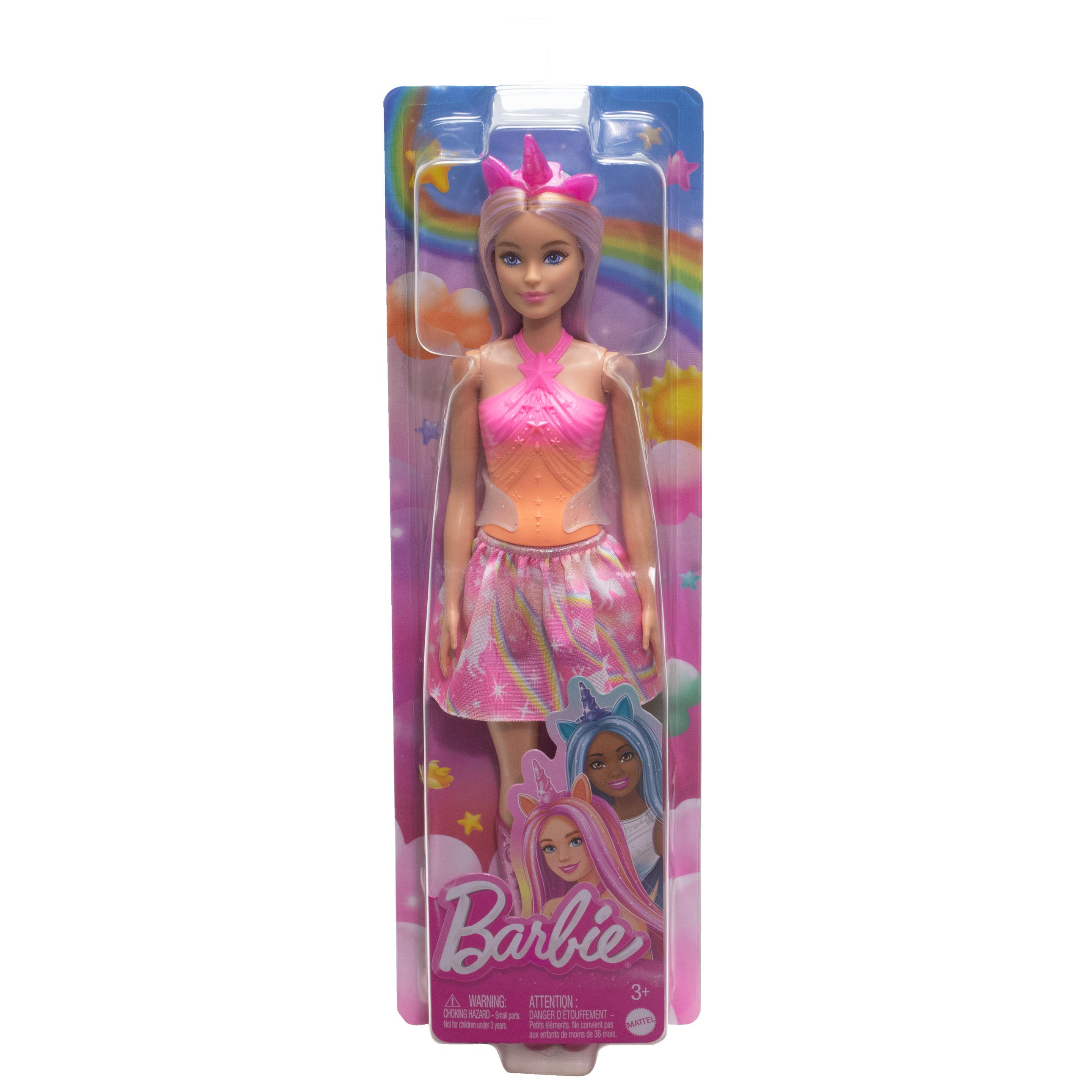 Produktbild Barbie Einhorn Puppen mit Fantasiehaaren, Outfits mit Farbverlauf und Einhorn-Accessoires 6 von 6