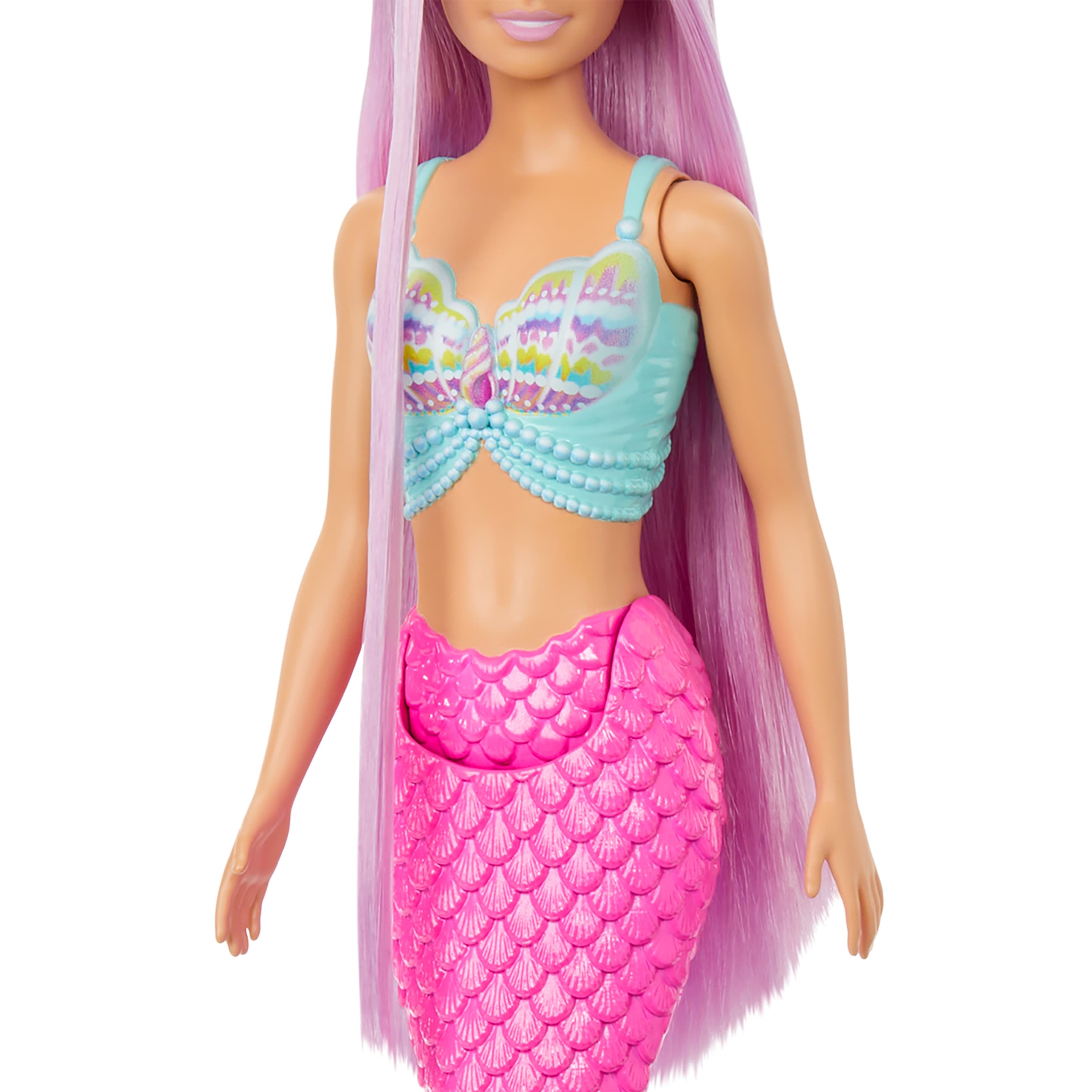 Produktbild Barbie Meerjungfrauen-Puppe mit ca. 18 cm langen Fantasy-Haaren und Zubehör zum Stylen 4 von 8