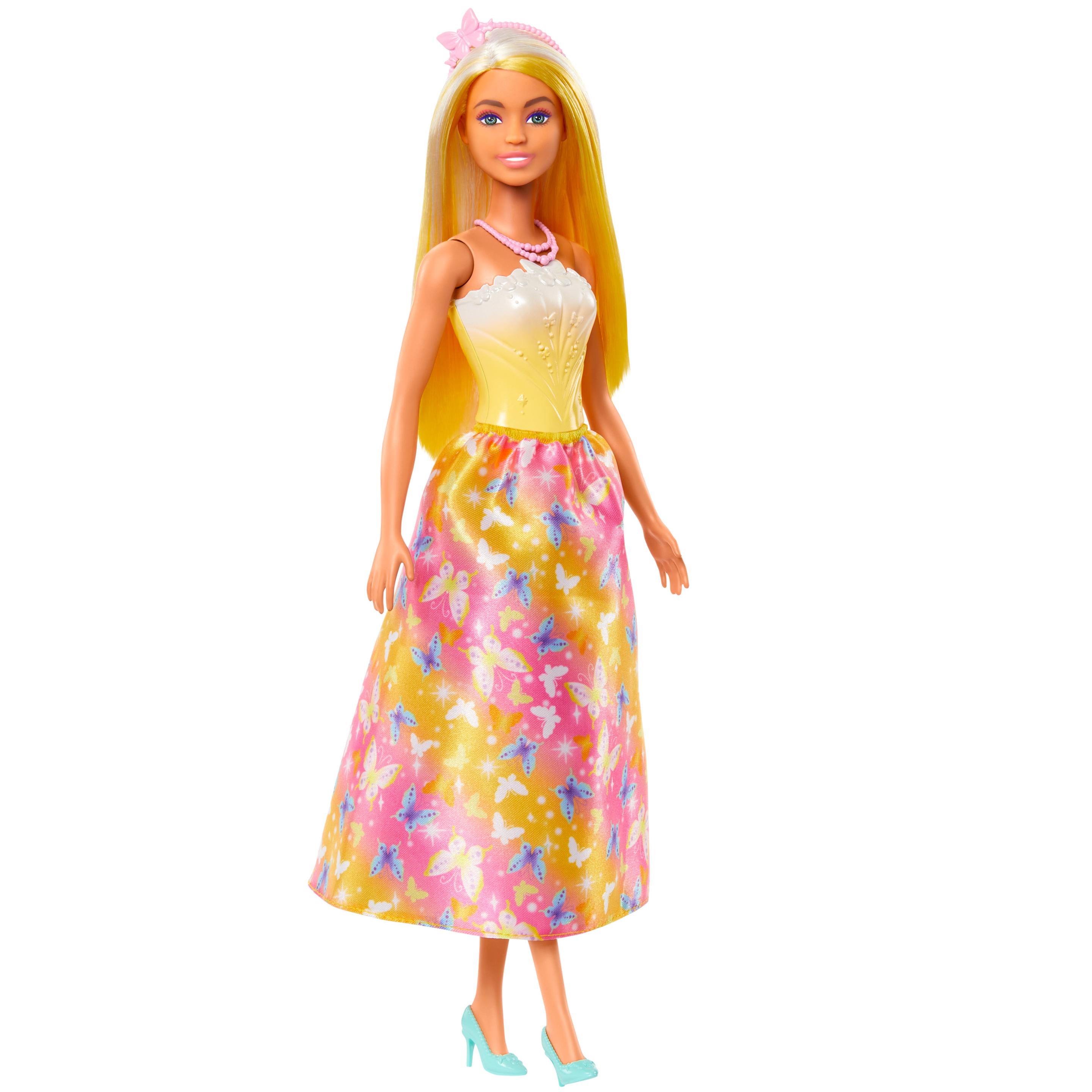 Barbie Prinzessinen Puppe mit gelben Haaren