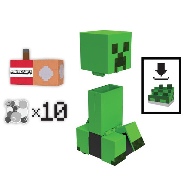 Produktbild MINECRAFT explodierender ferngesteuerter Creeper mit Lichtern und Geräuschen, 10 Explosionspartikel und DLC-Code 3 von 6