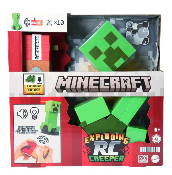 Produktbild MINECRAFT explodierender ferngesteuerter Creeper mit Lichtern und Geräuschen, 10 Explosionspartikel und DLC-Code 2 von 6