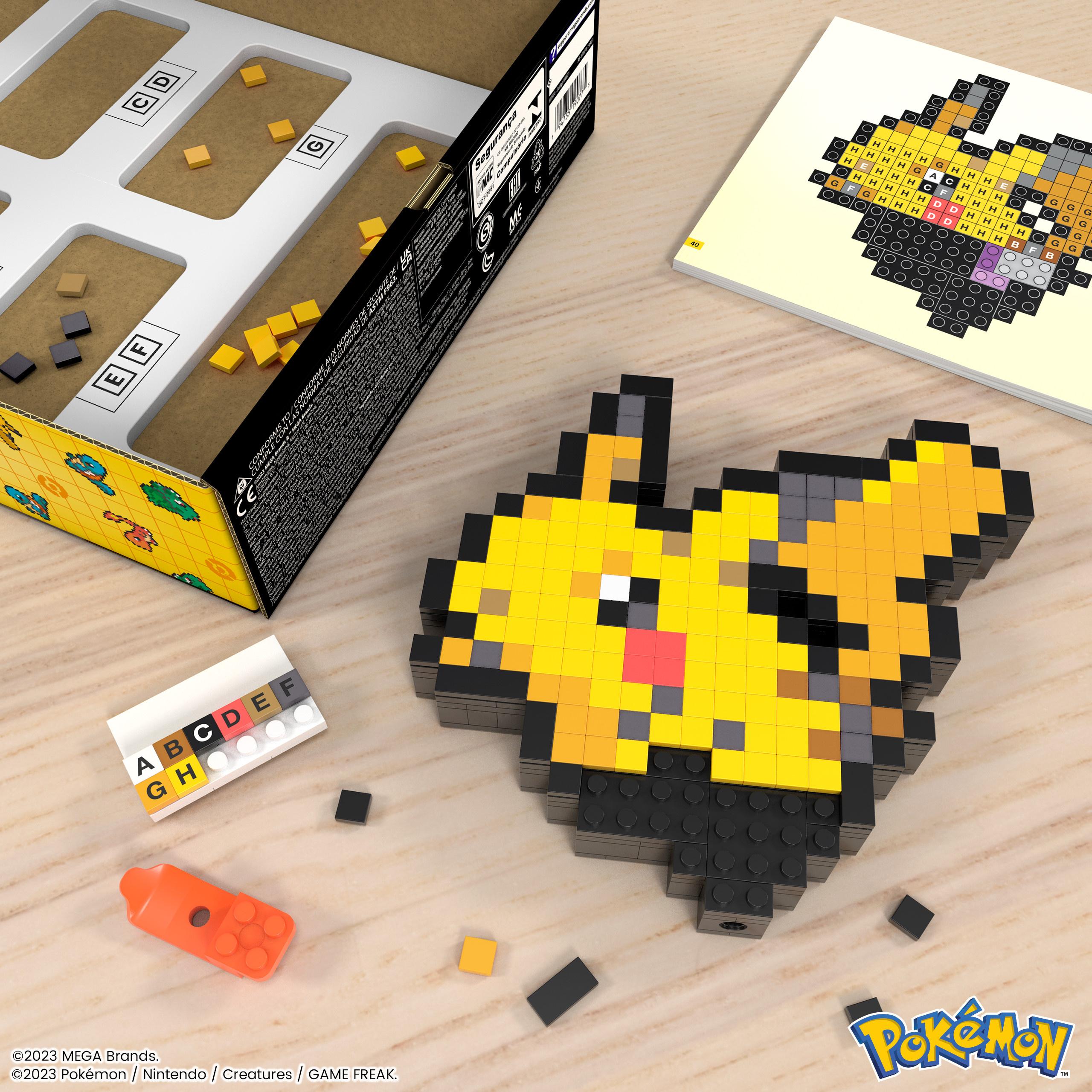 Produktbild MEGA Pokémon Pikachu Bauspielzeug-Set (400-teilig) Retro-Set für Sammler 2 von 6