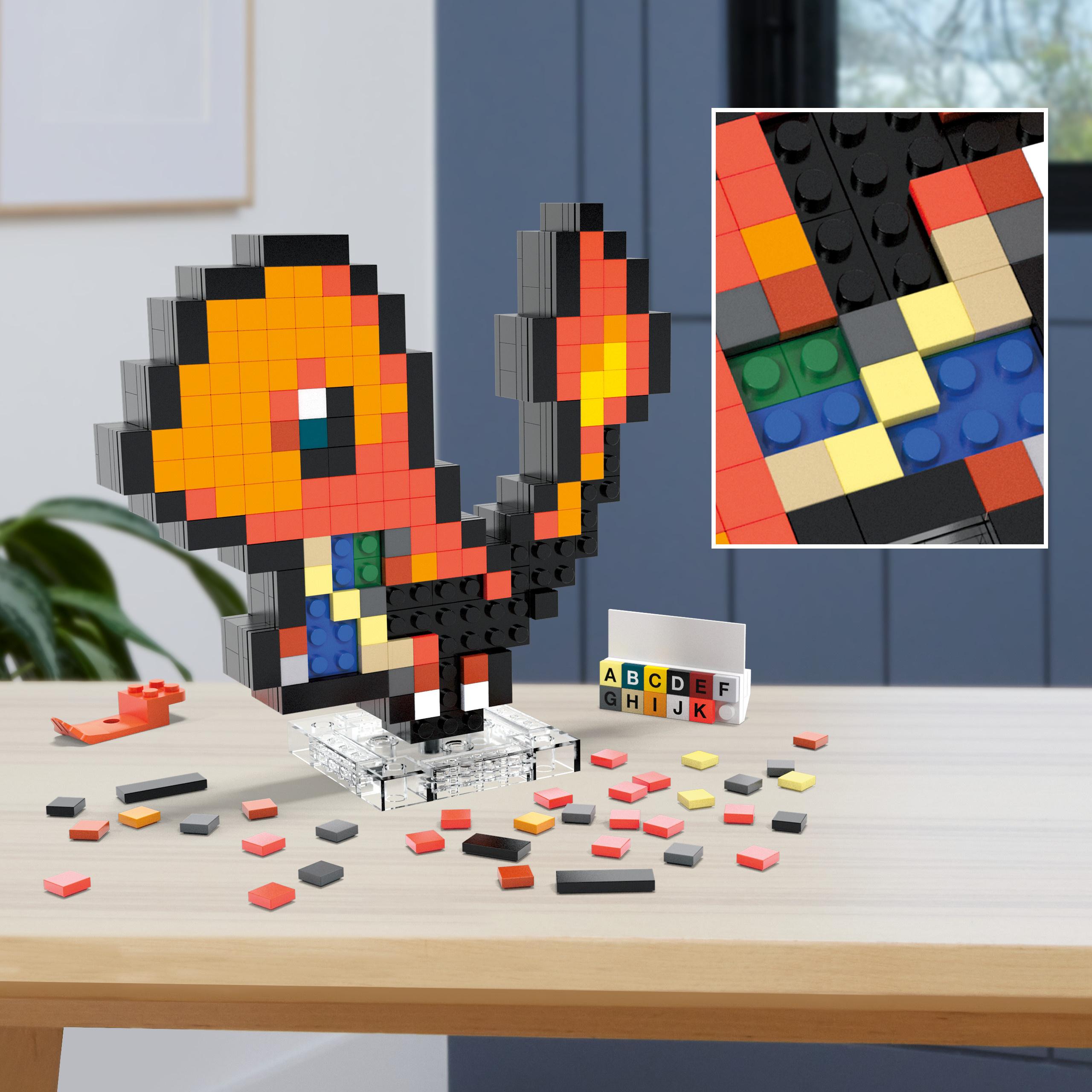 Produktbild MEGA Pokémon Glumanda Bauspielzeug-Set (349-teilig) Retro-Set für Sammler 2 von 6