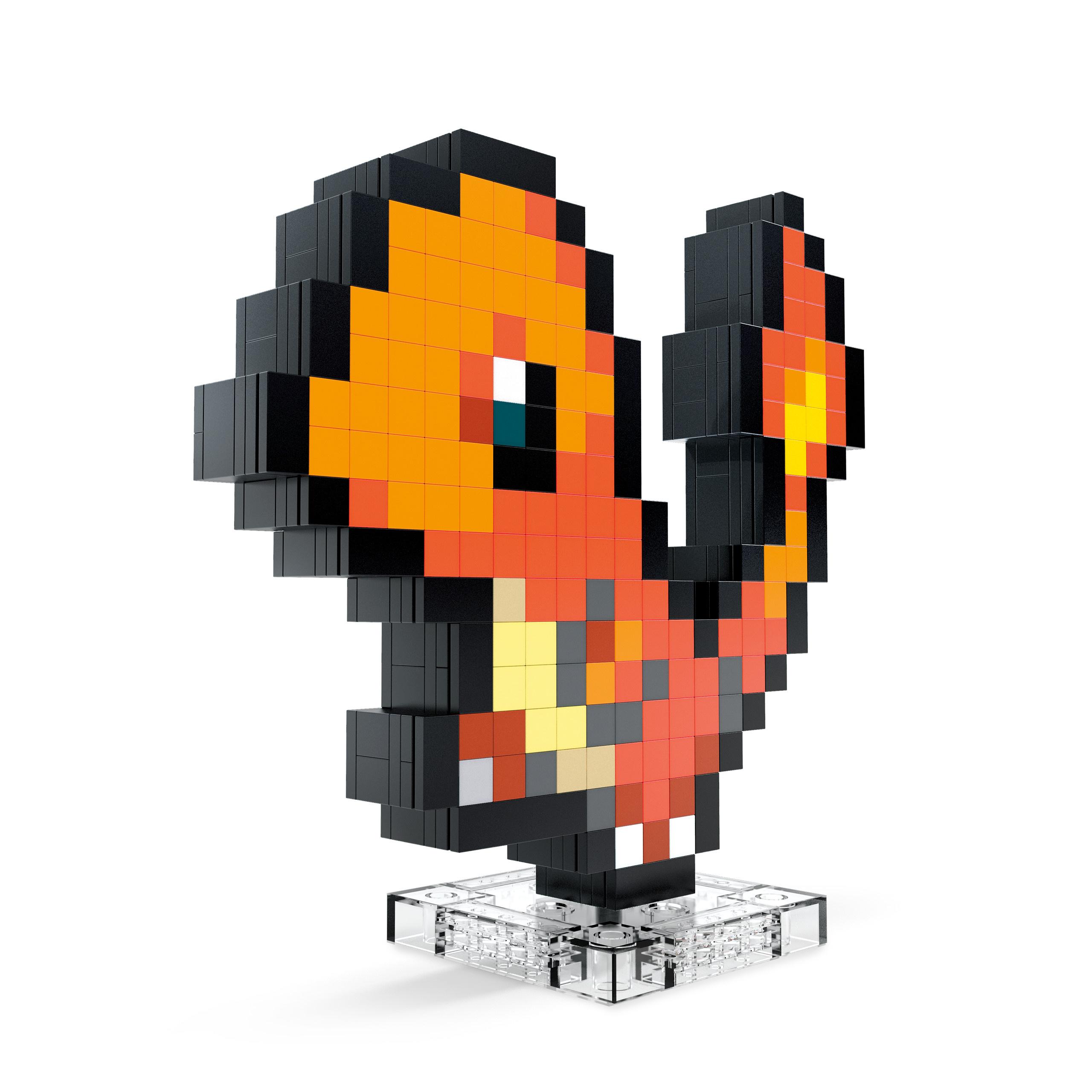 Produktbild MEGA Pokémon Glumanda Bauspielzeug-Set (349-teilig) Retro-Set für Sammler 3 von 6